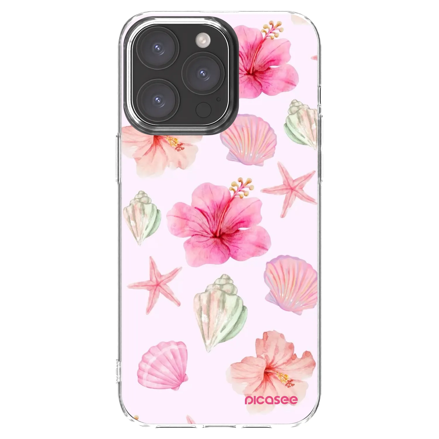 Picasee silikonowe przeźroczyste etui na Apple iPhone 15 Pro Max - Blush Lagoon