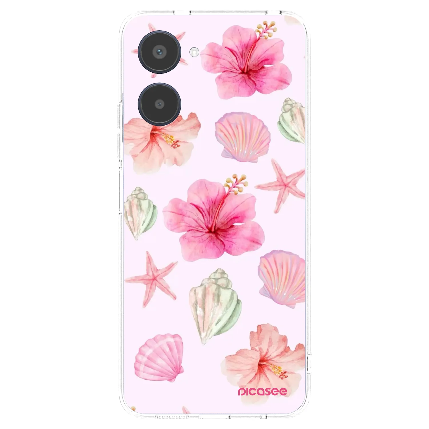 Picasee silikonowe przeźroczyste etui na Realme 10 4G - Blush Lagoon