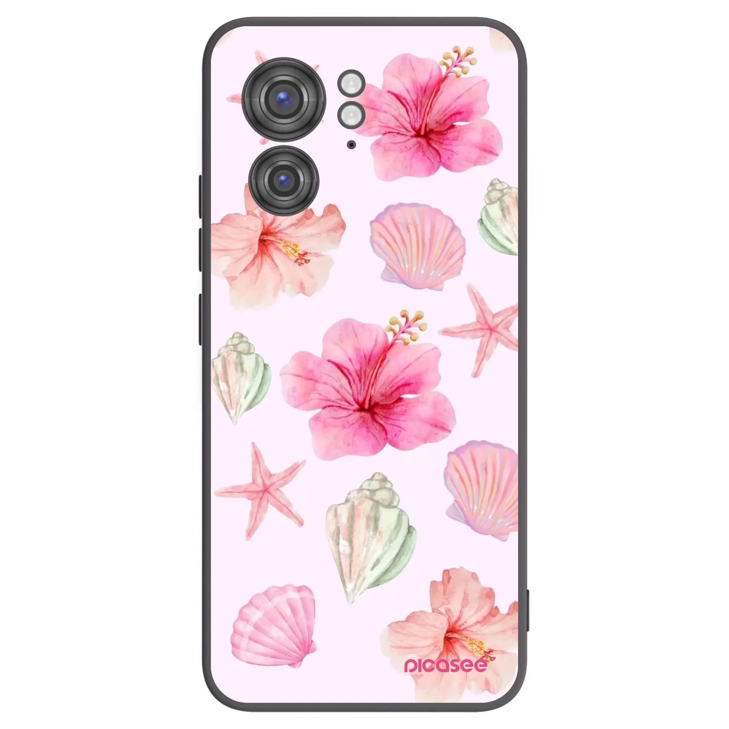 Picasee silikonowe czarne etui na Motorola Edge 40 - Blush Lagoon