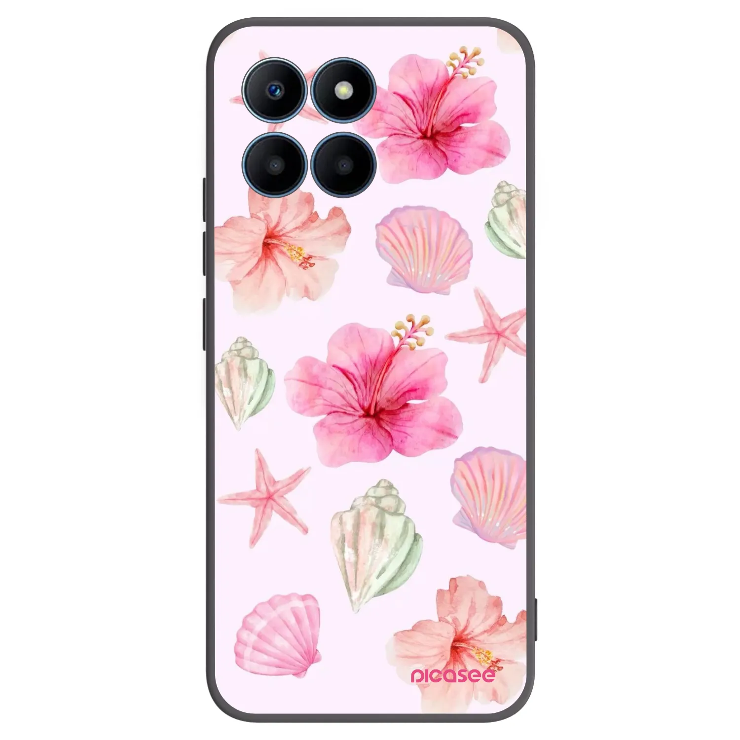 Picasee silikonowe czarne etui na Honor 70 Lite - Blush Lagoon