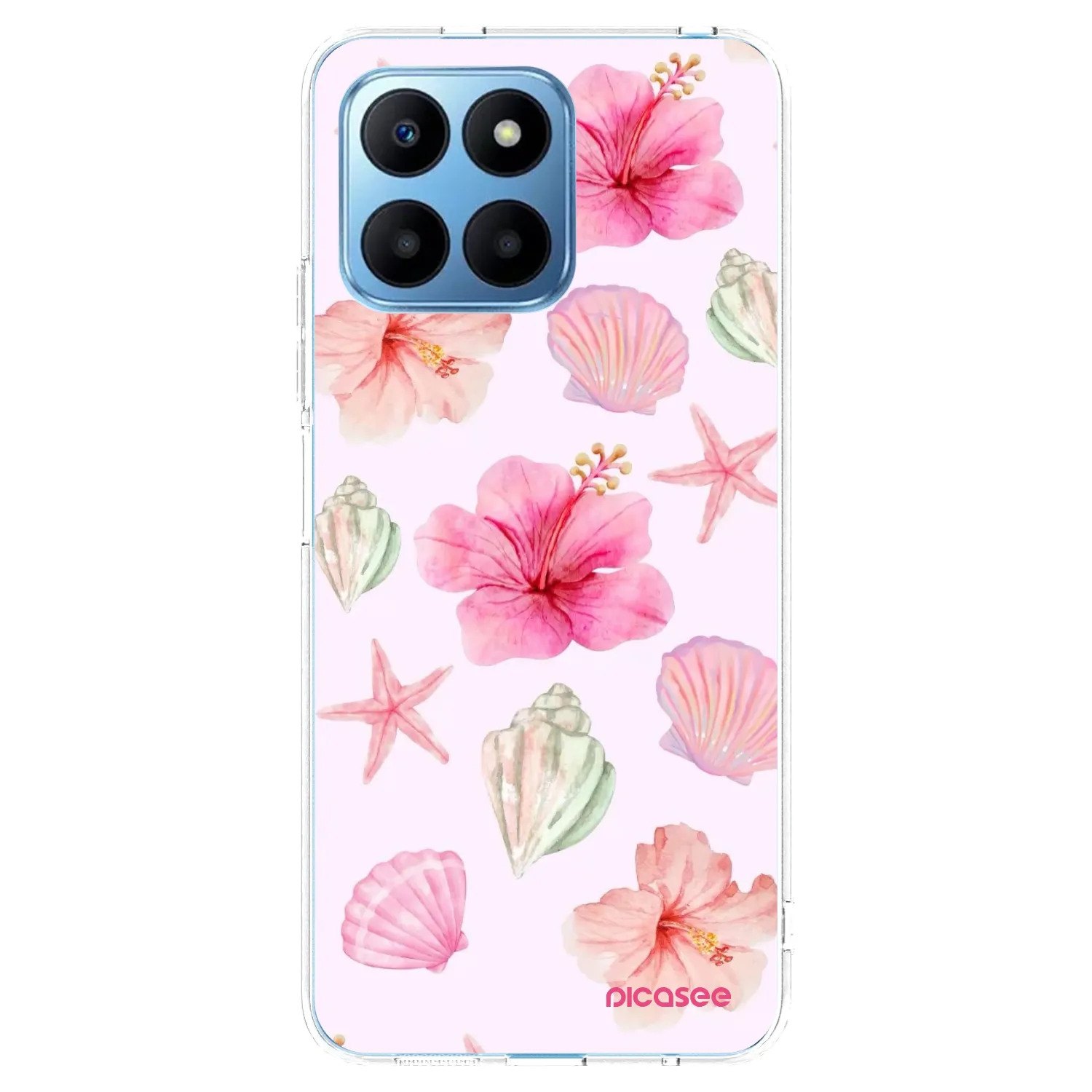 Picasee silikonowe przeźroczyste etui na Honor 70 Lite - Blush Lagoon
