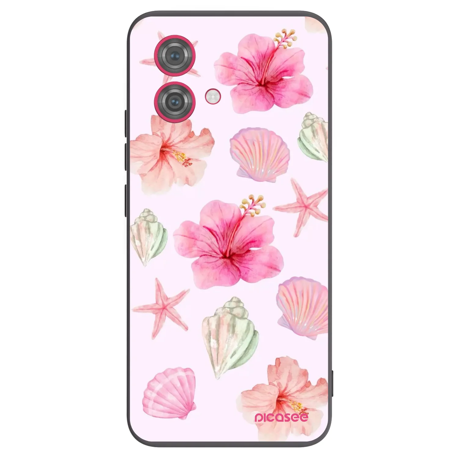 Picasee silikonowe czarne etui na Motorola Moto G84 5G - Blush Lagoon