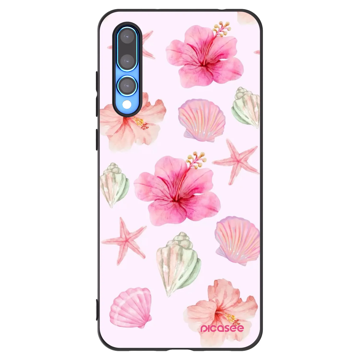 Picasee silikonowe czarne etui na Huawei P20 Pro - Blush Lagoon