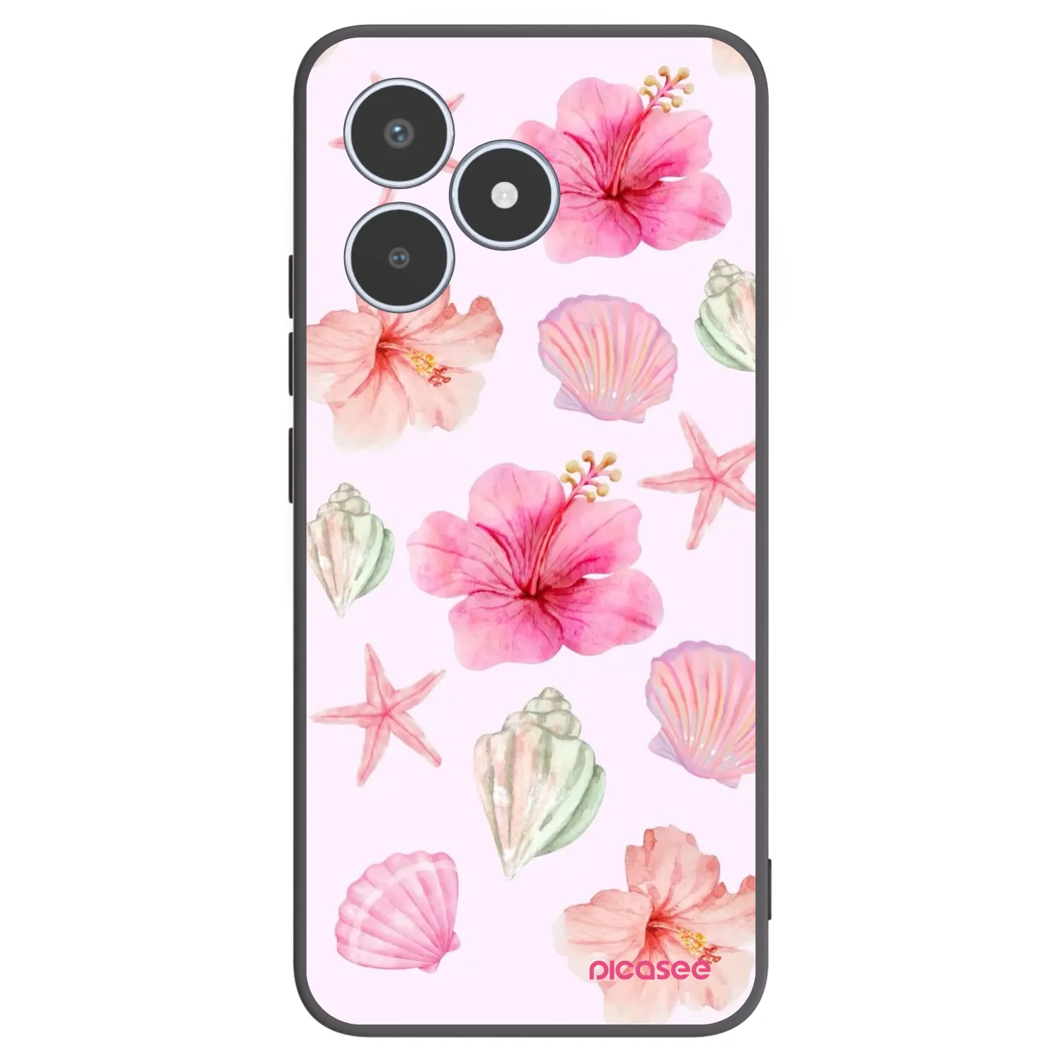 Picasee silikonowe czarne etui na Realme C53 - Blush Lagoon