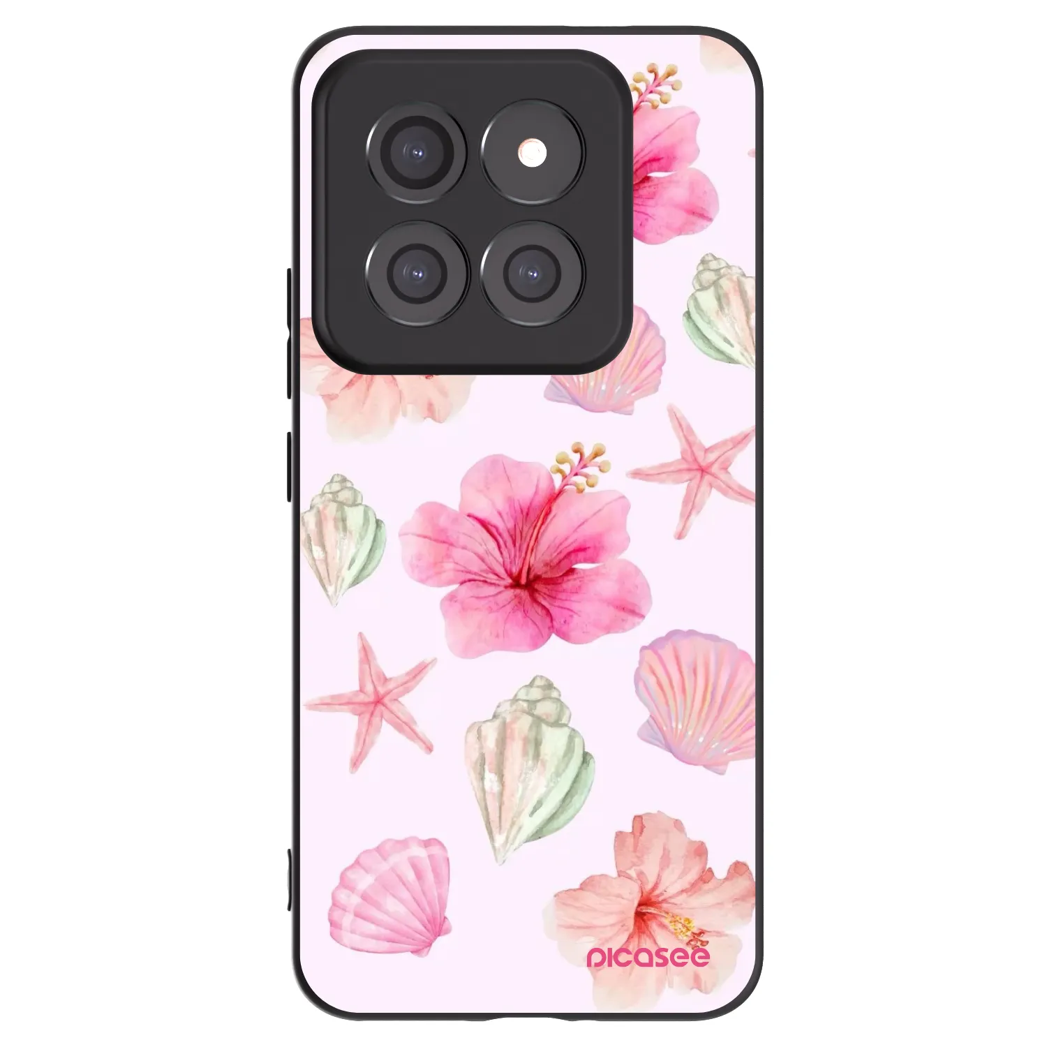 Picasee silikonowe czarne etui na Xiaomi 14 Pro - Blush Lagoon