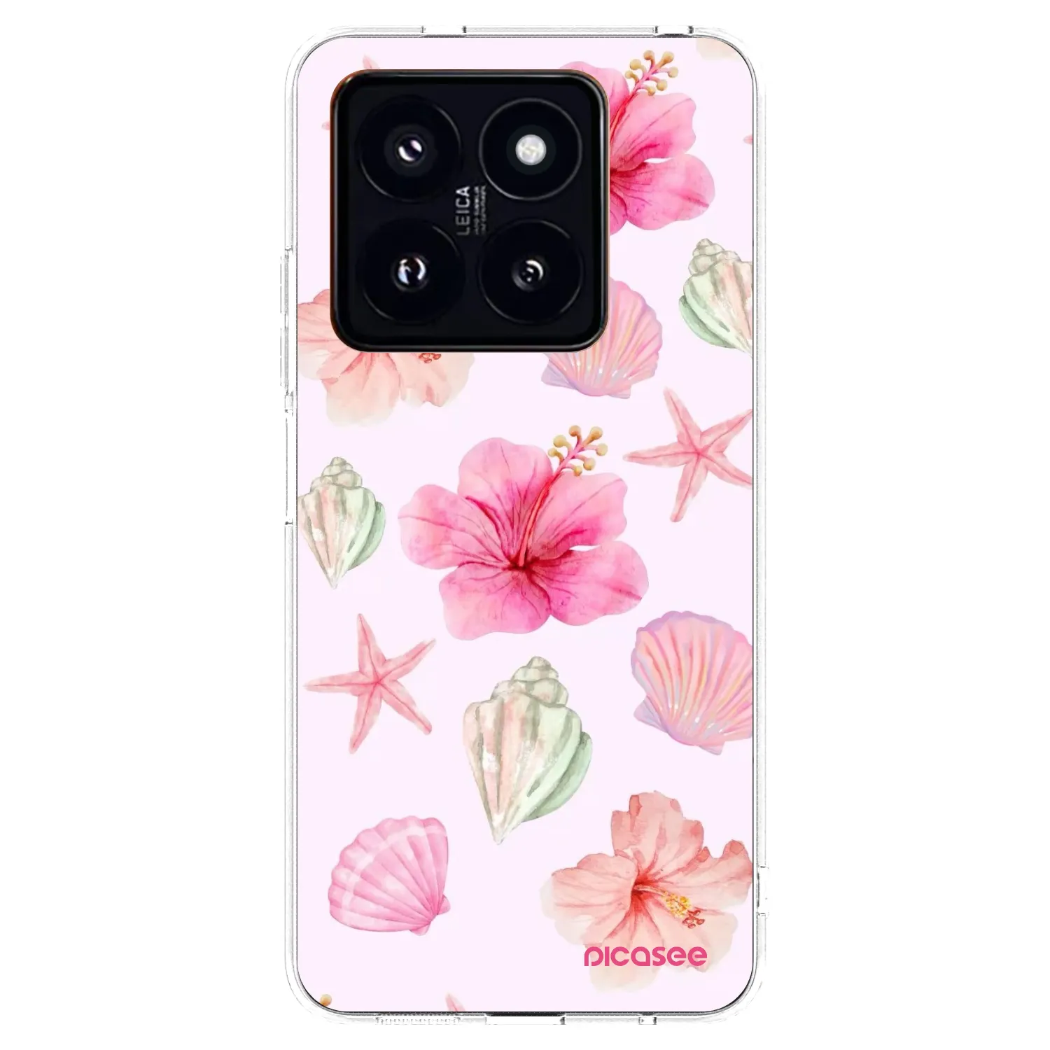 Picasee silikonowe przeźroczyste etui na Xiaomi 14 Pro - Blush Lagoon