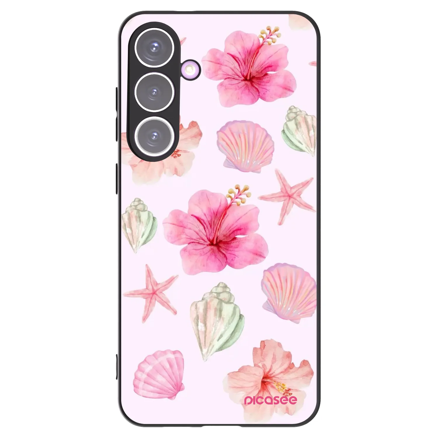Picasee silikonowe czarne etui na Samsung Galaxy S24+ S926B 5G - Blush Lagoon