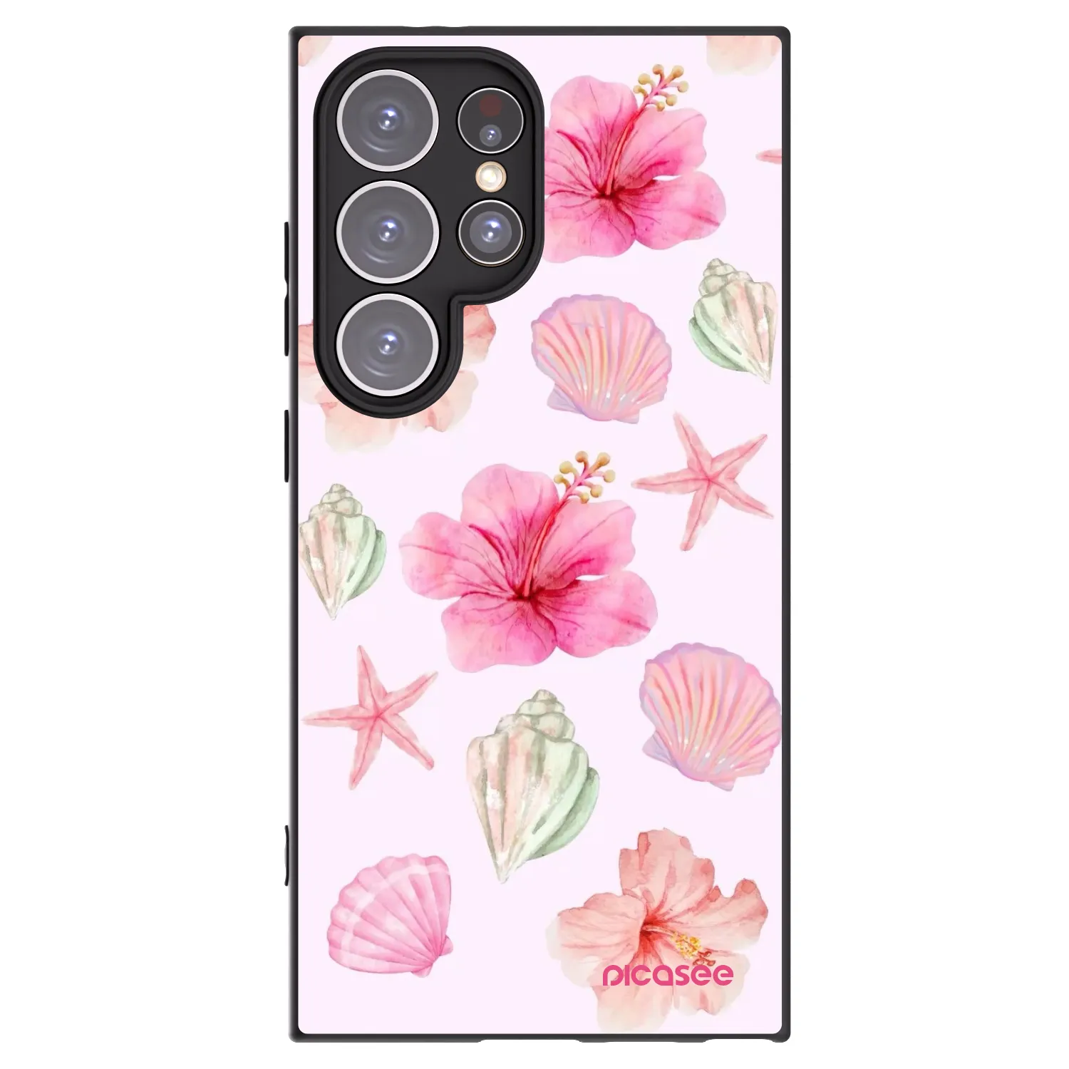 Picasee silikonowe czarne etui na Samsung Galaxy S24 Ultra S928B 5G - Blush Lagoon