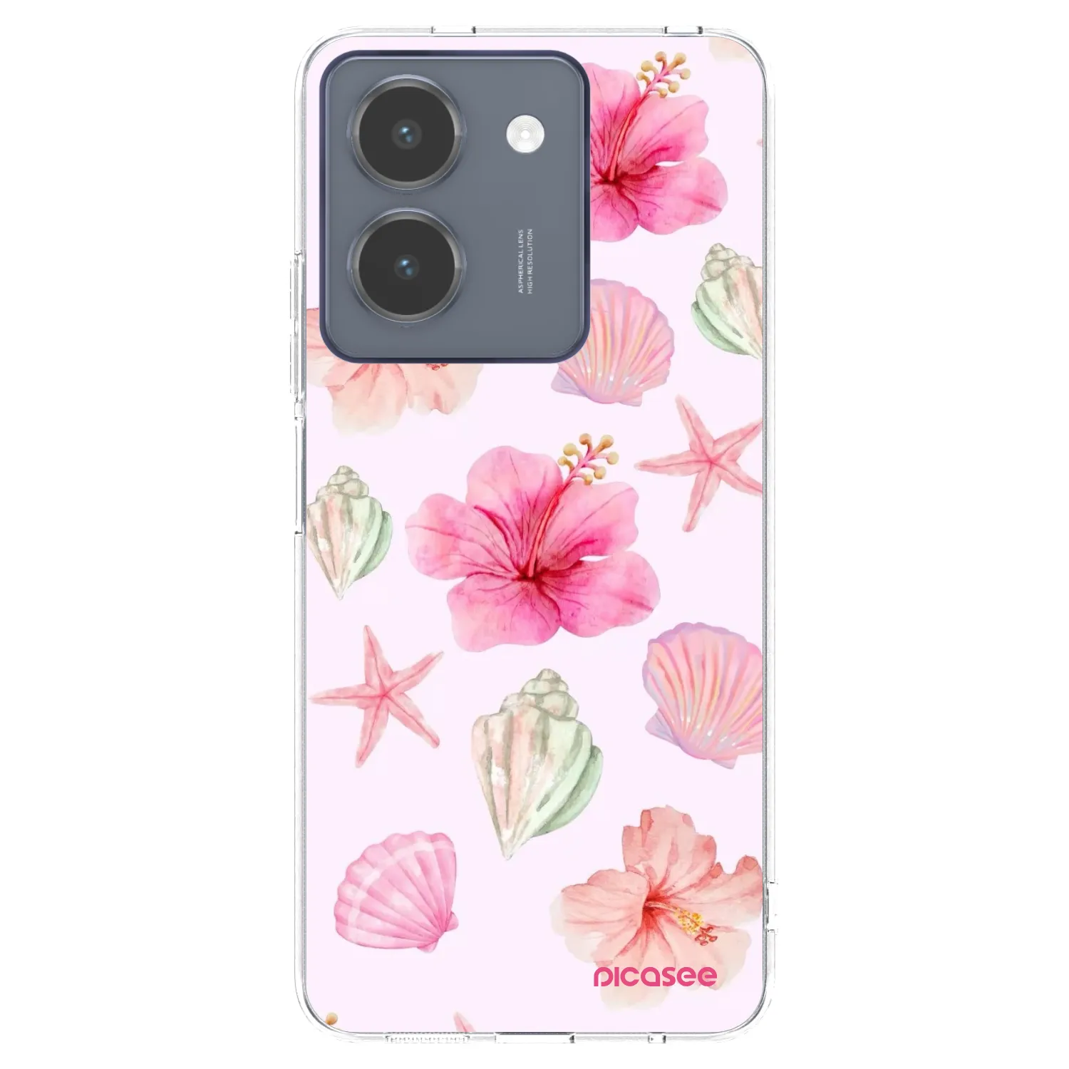 Picasee silikonowe przeźroczyste etui na Vivo Y36 4G - Blush Lagoon
