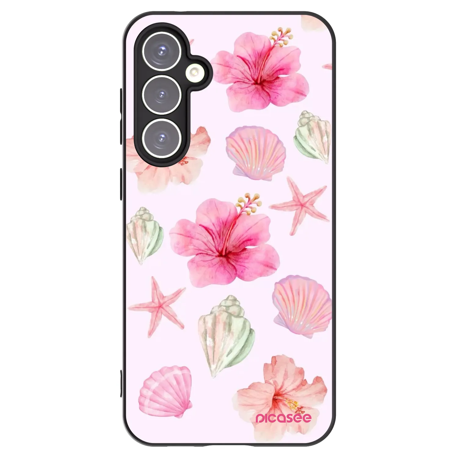 Picasee silikonowe czarne etui na Samsung Galaxy S23 FE S711B - Blush Lagoon