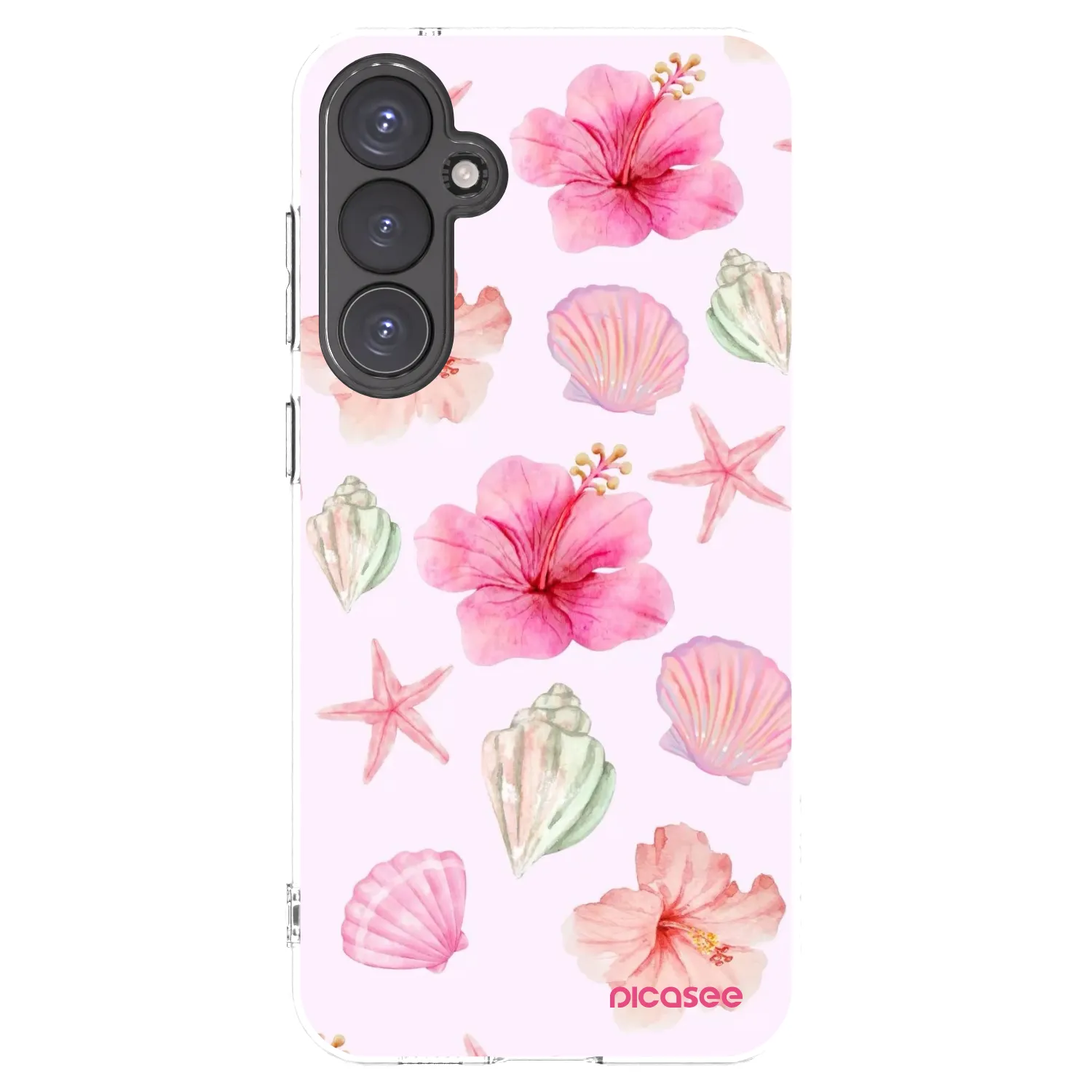 Picasee silikonowe przeźroczyste etui na Samsung Galaxy S23 FE S711B - Blush Lagoon