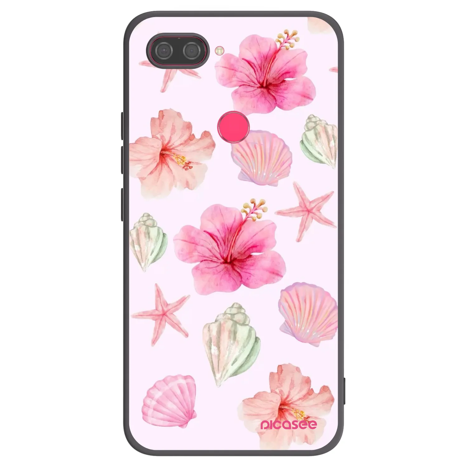 Picasee silikonowe czarne etui na Xiaomi Mi 8 Lite - Blush Lagoon