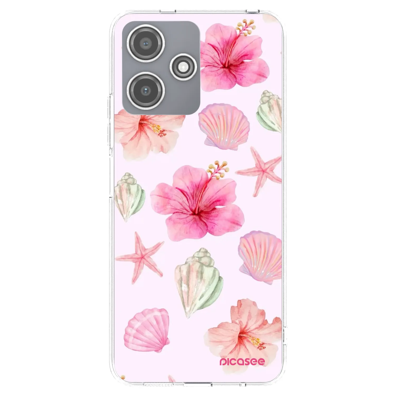 Picasee silikonowe przeźroczyste etui na Xiaomi Redmi 12 5G - Blush Lagoon