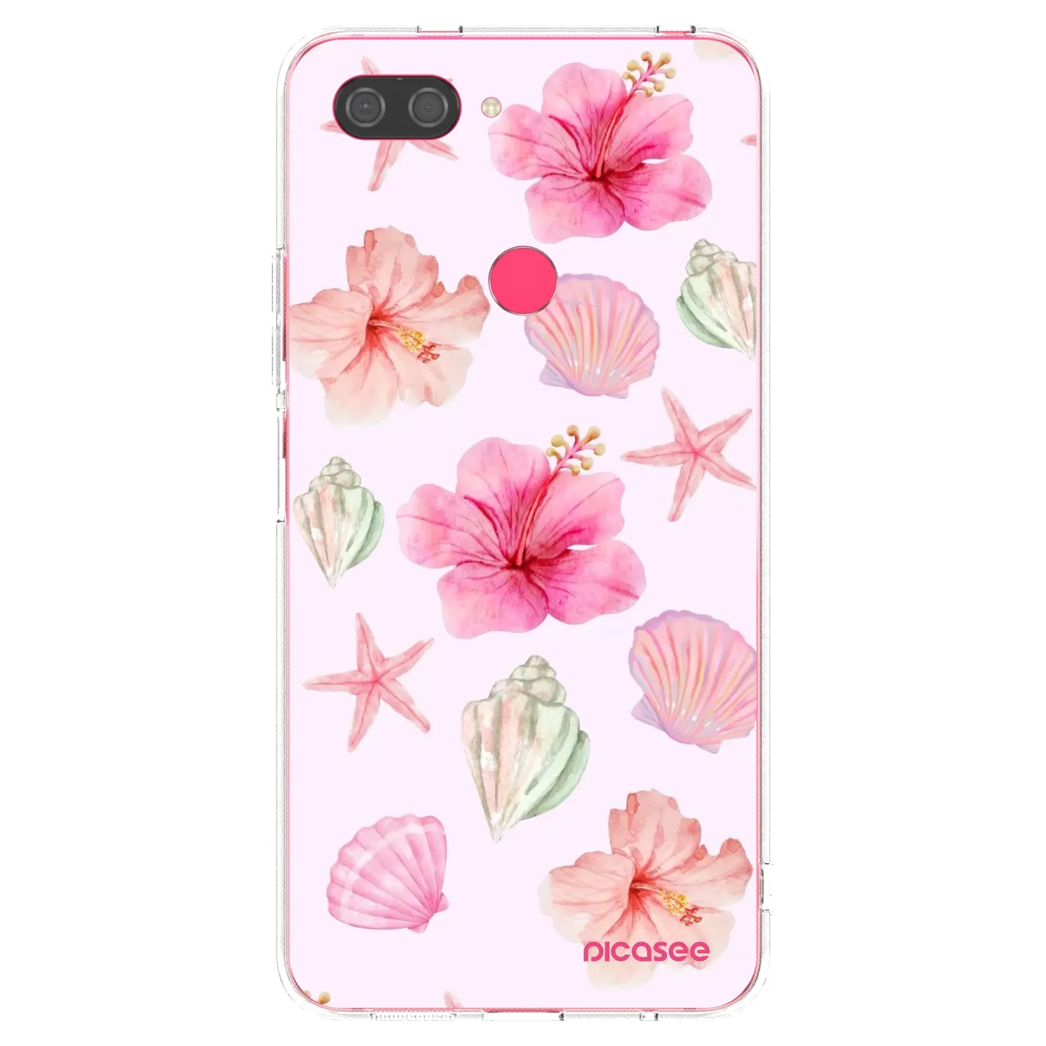 Picasee silikonowe przeźroczyste etui na Xiaomi Mi 8 Lite - Blush Lagoon