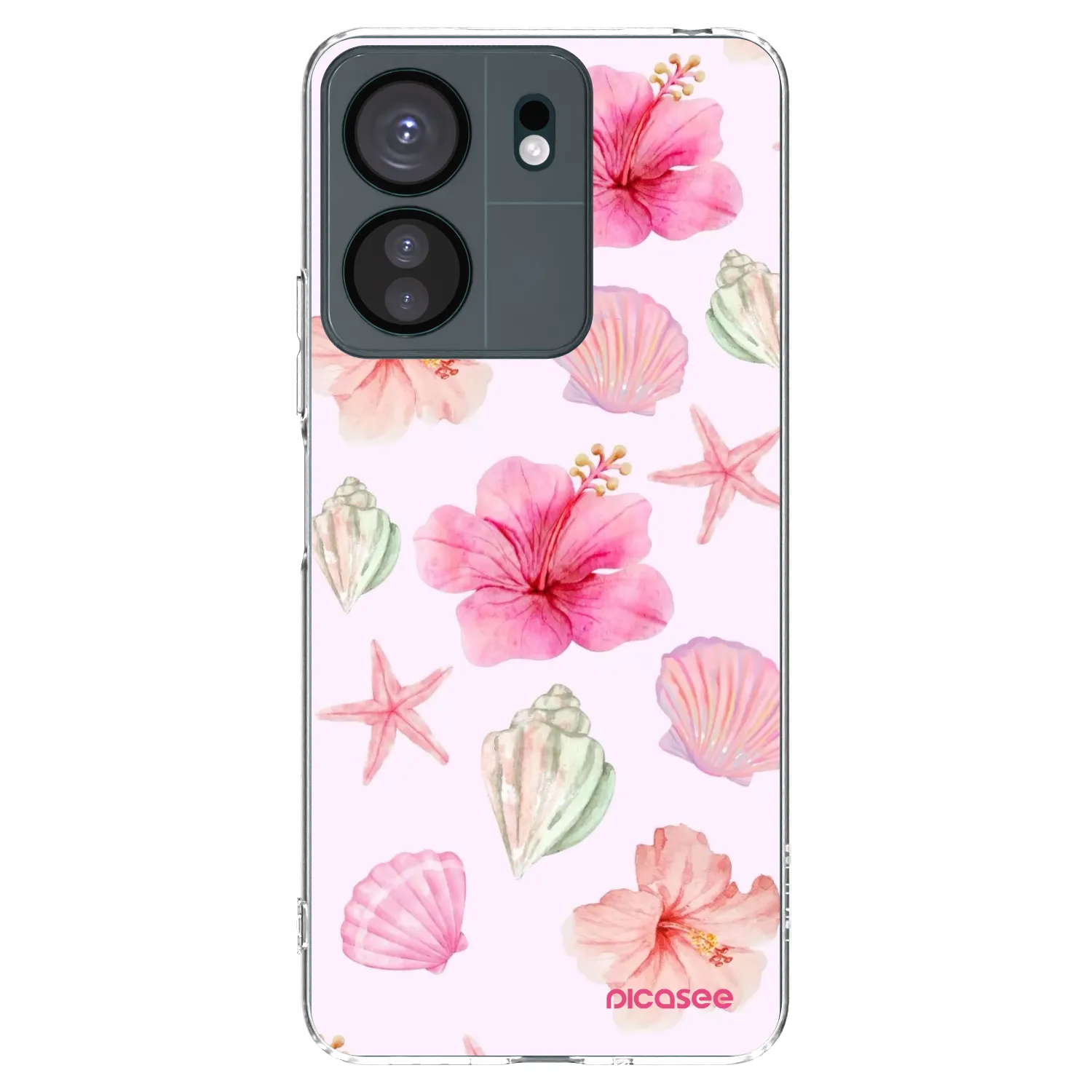 Picasee silikonowe przeźroczyste etui na Xiaomi Redmi 13C 4G - Blush Lagoon