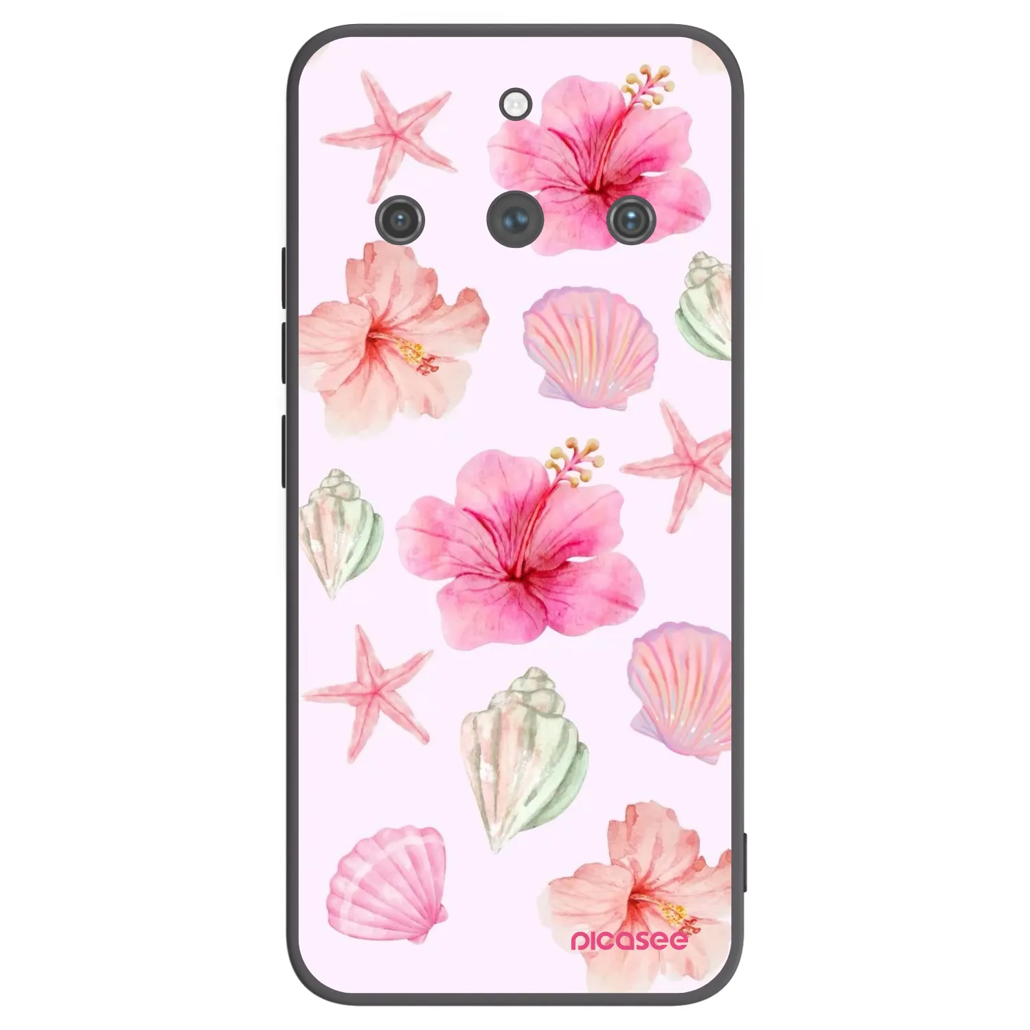 Picasee silikonowe czarne etui na Realme 11 Pro+ - Blush Lagoon