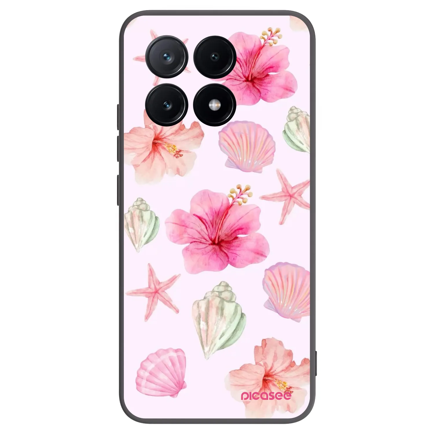Picasee silikonowe czarne etui na Xiaomi Poco X6 Pro - Blush Lagoon