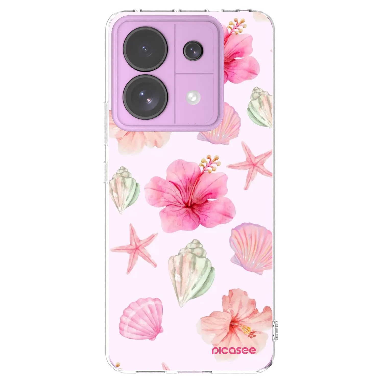 Picasee silikonowe przeźroczyste etui na Xiaomi Redmi Note 13 Pro 5G - Blush Lagoon