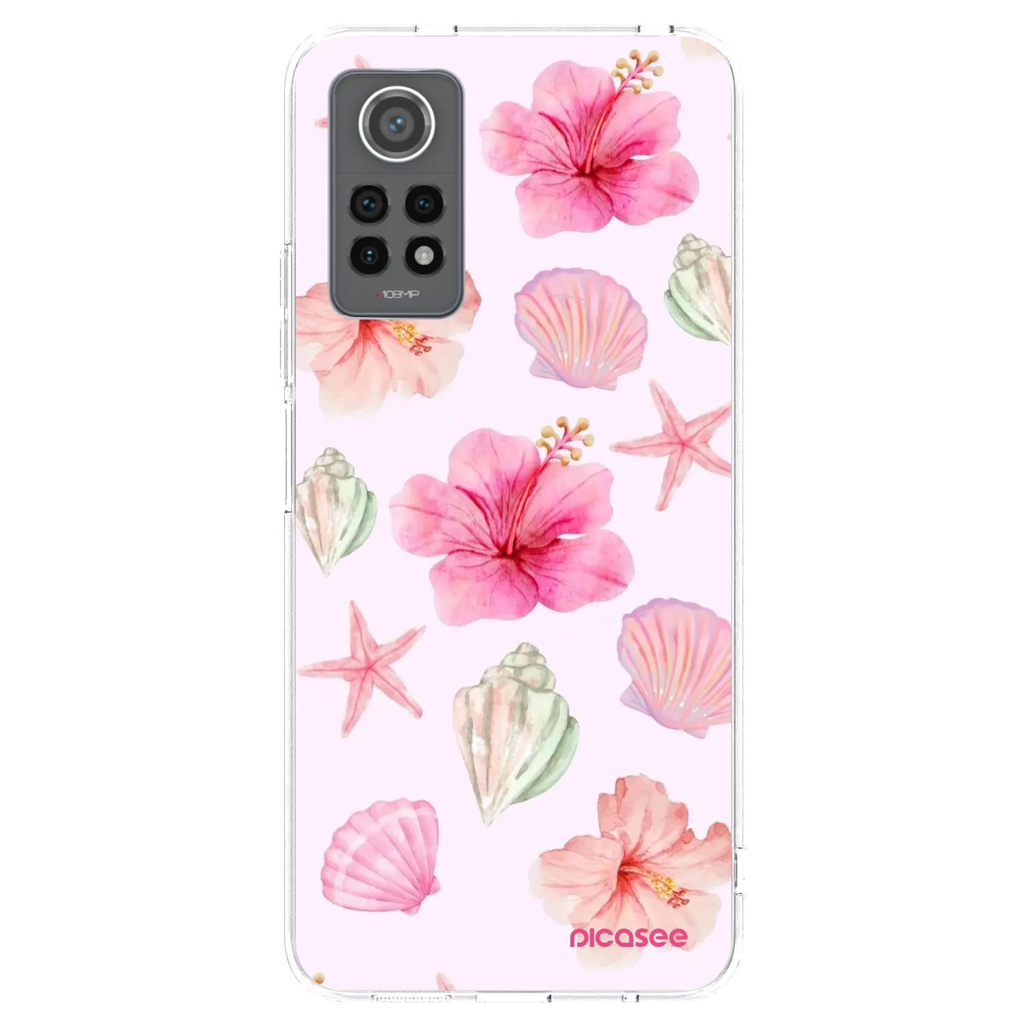 Picasee silikonowe przeźroczyste etui na Xiaomi Redmi Note 12 Pro 4G - Blush Lagoon
