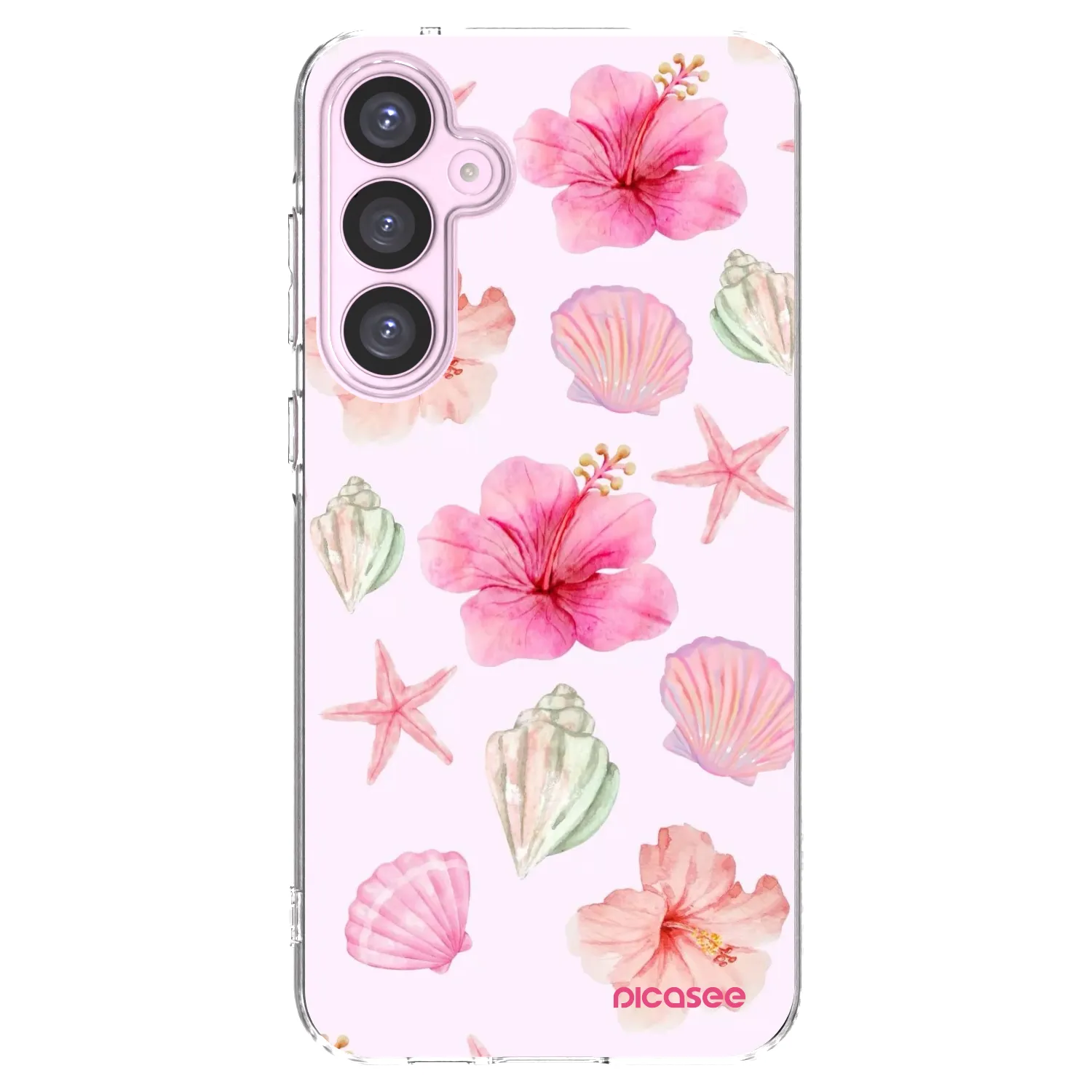 Picasee silikonowe przeźroczyste etui na Samsung Galaxy A55 5G A556B - Blush Lagoon