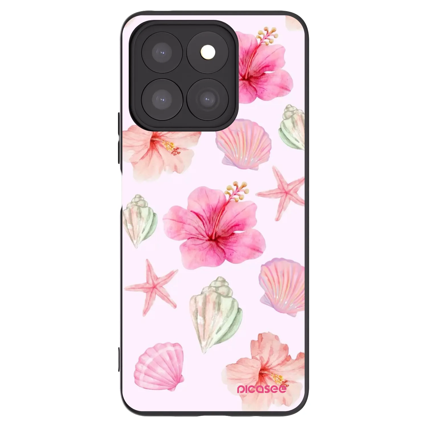 Picasee silikonowe czarne etui na Honor X8b - Blush Lagoon