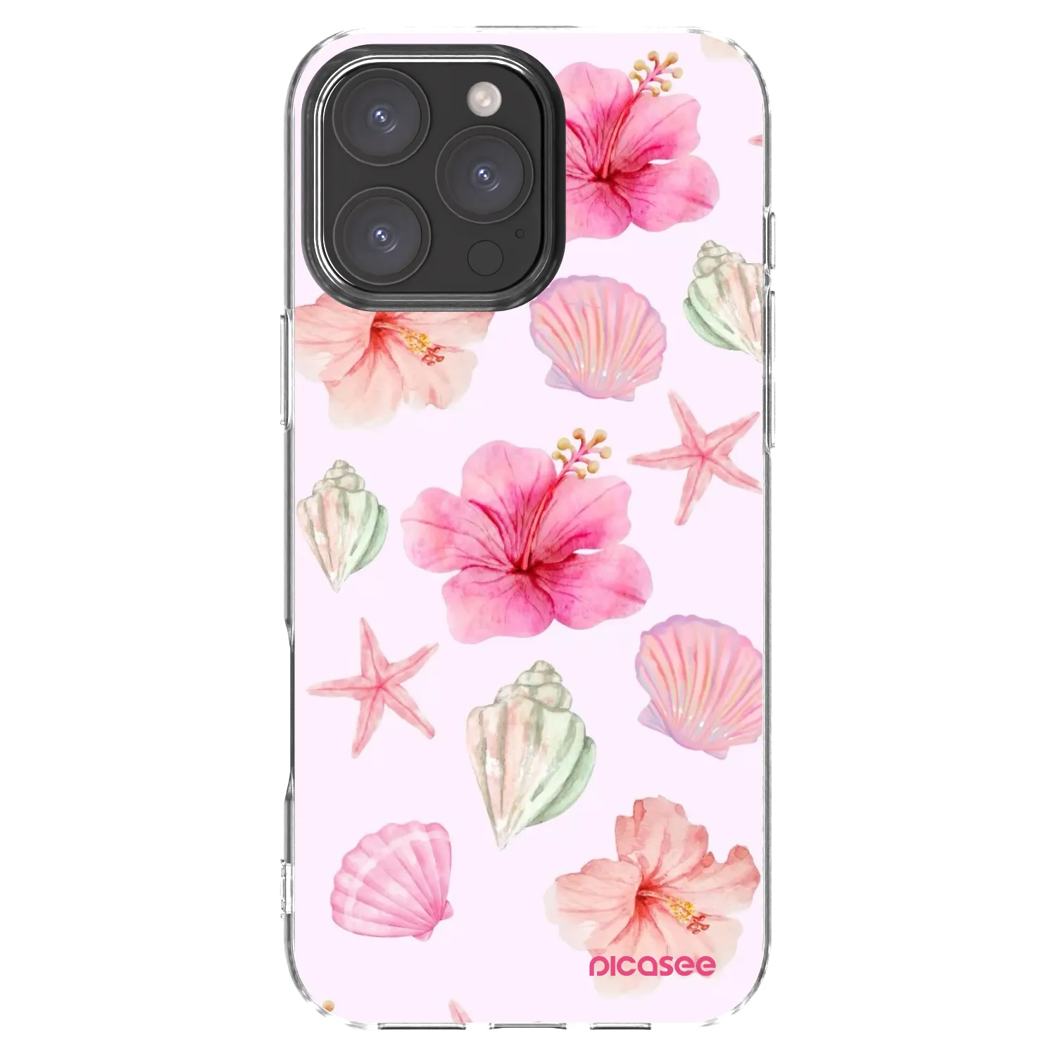 Picasee silikonowe przeźroczyste etui na Apple iPhone 16 Pro Max - Blush Lagoon