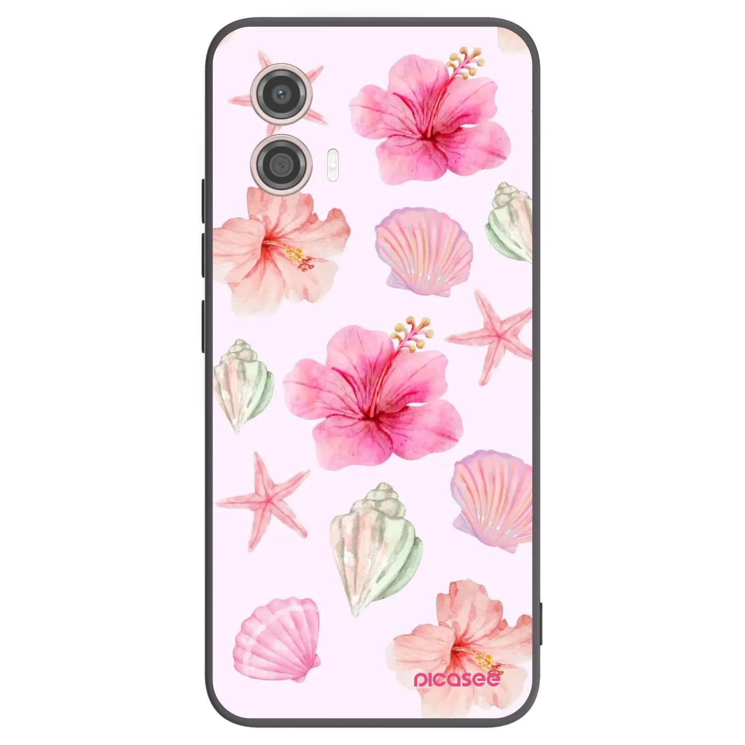 Picasee silikonowe czarne etui na Motorola Moto G53 5G - Blush Lagoon