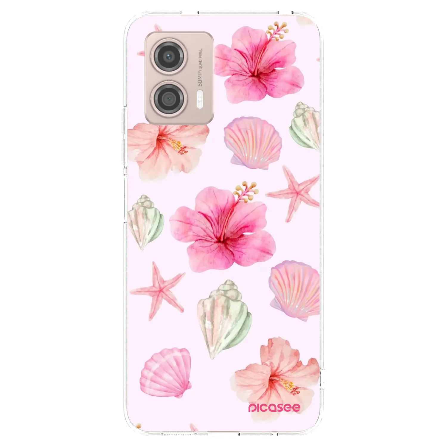 Picasee silikonowe przeźroczyste etui na Motorola Moto G53 5G - Blush Lagoon