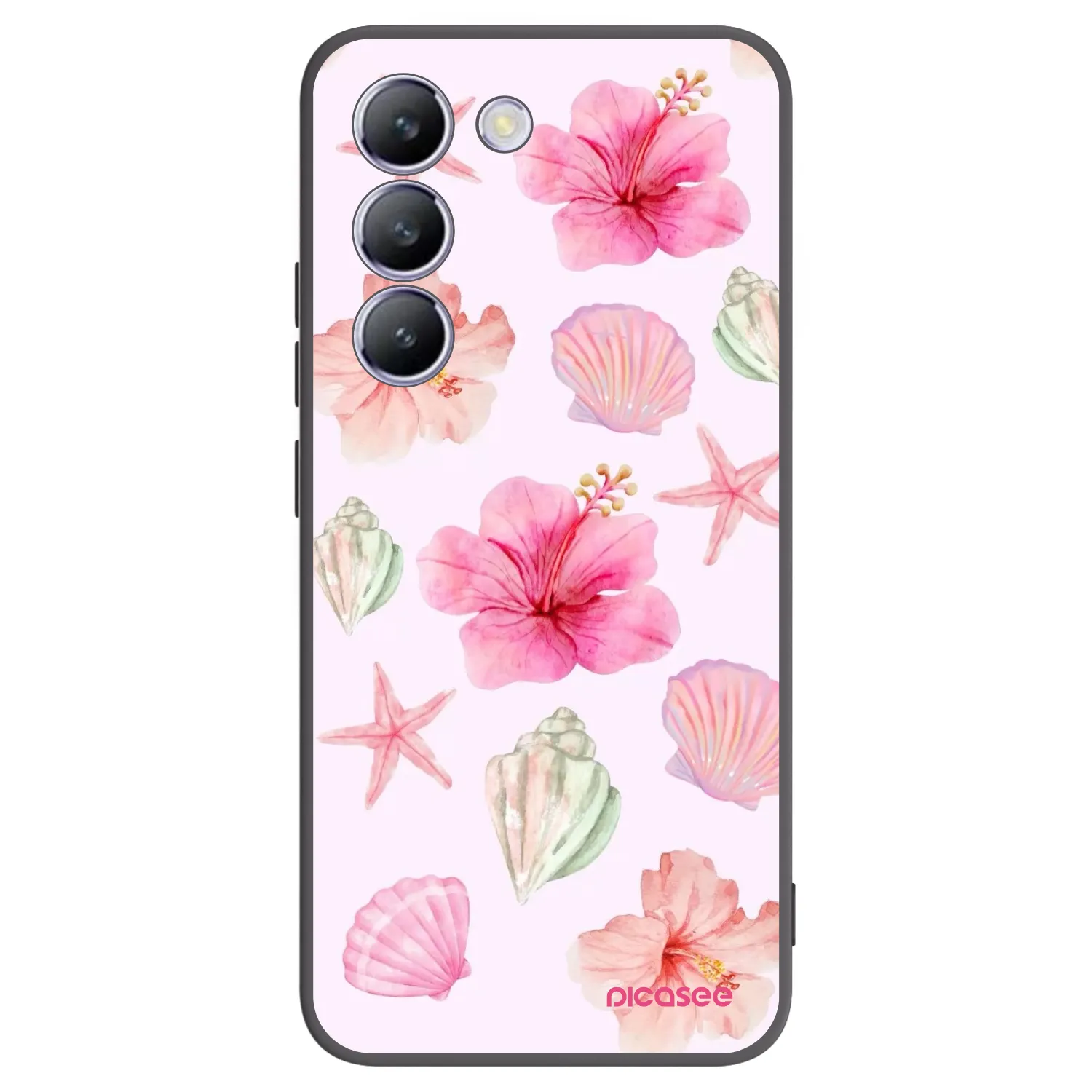Picasee silikonowe czarne etui na Vivo V40 SE 5G - Blush Lagoon