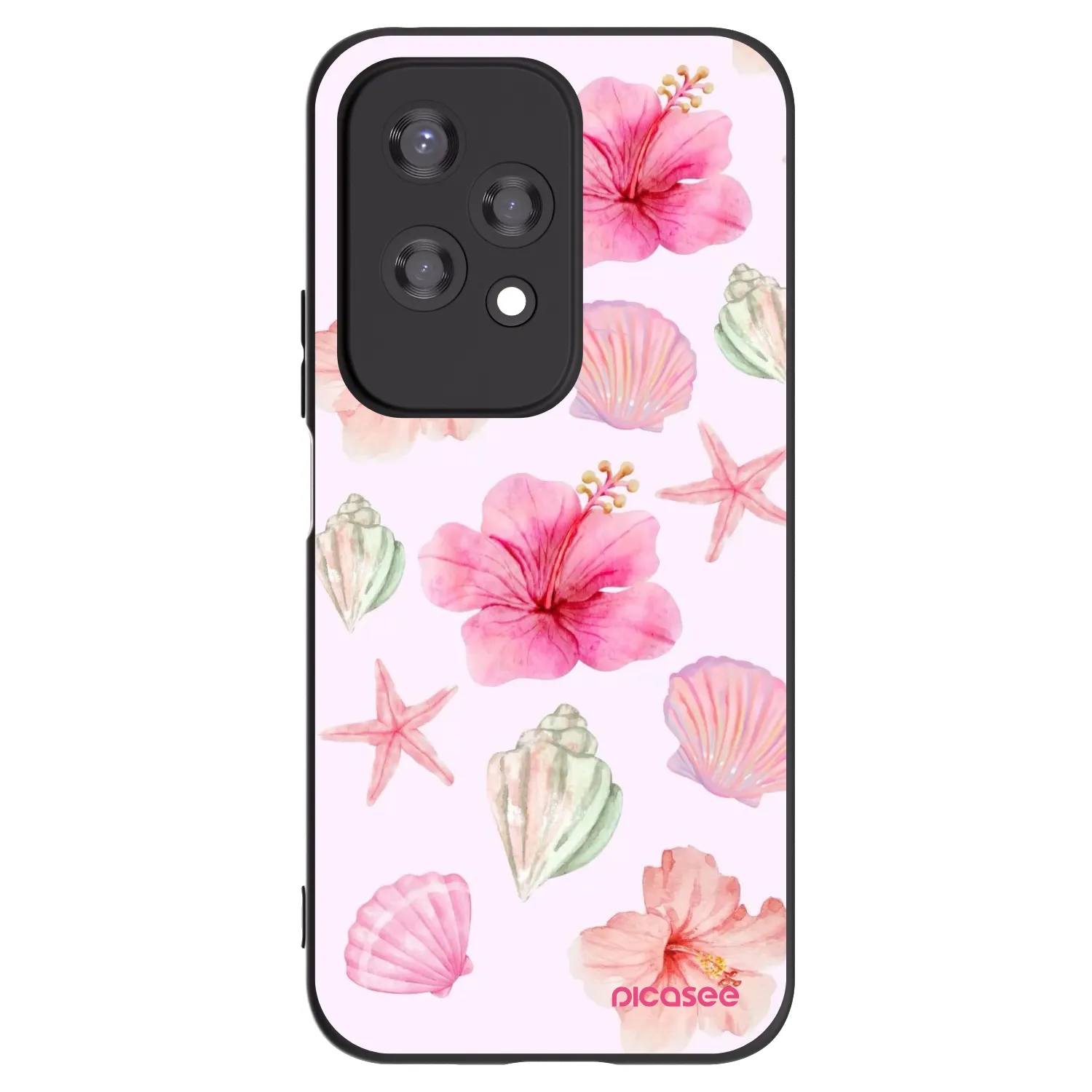 Picasee silikonowe czarne etui na Honor 200 Lite - Blush Lagoon