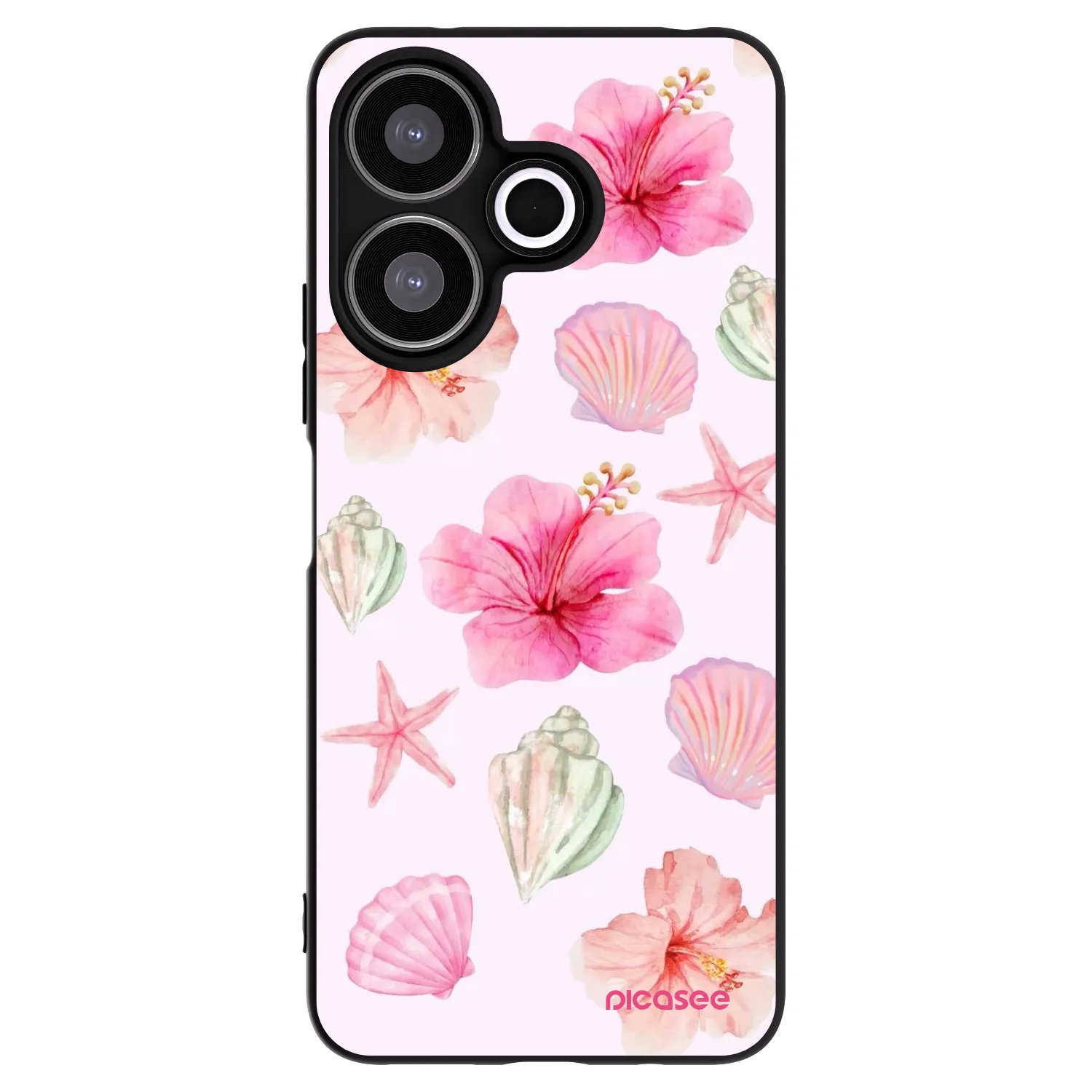 Picasee silikonowe czarne etui na Xiaomi Redmi 13 4G - Blush Lagoon