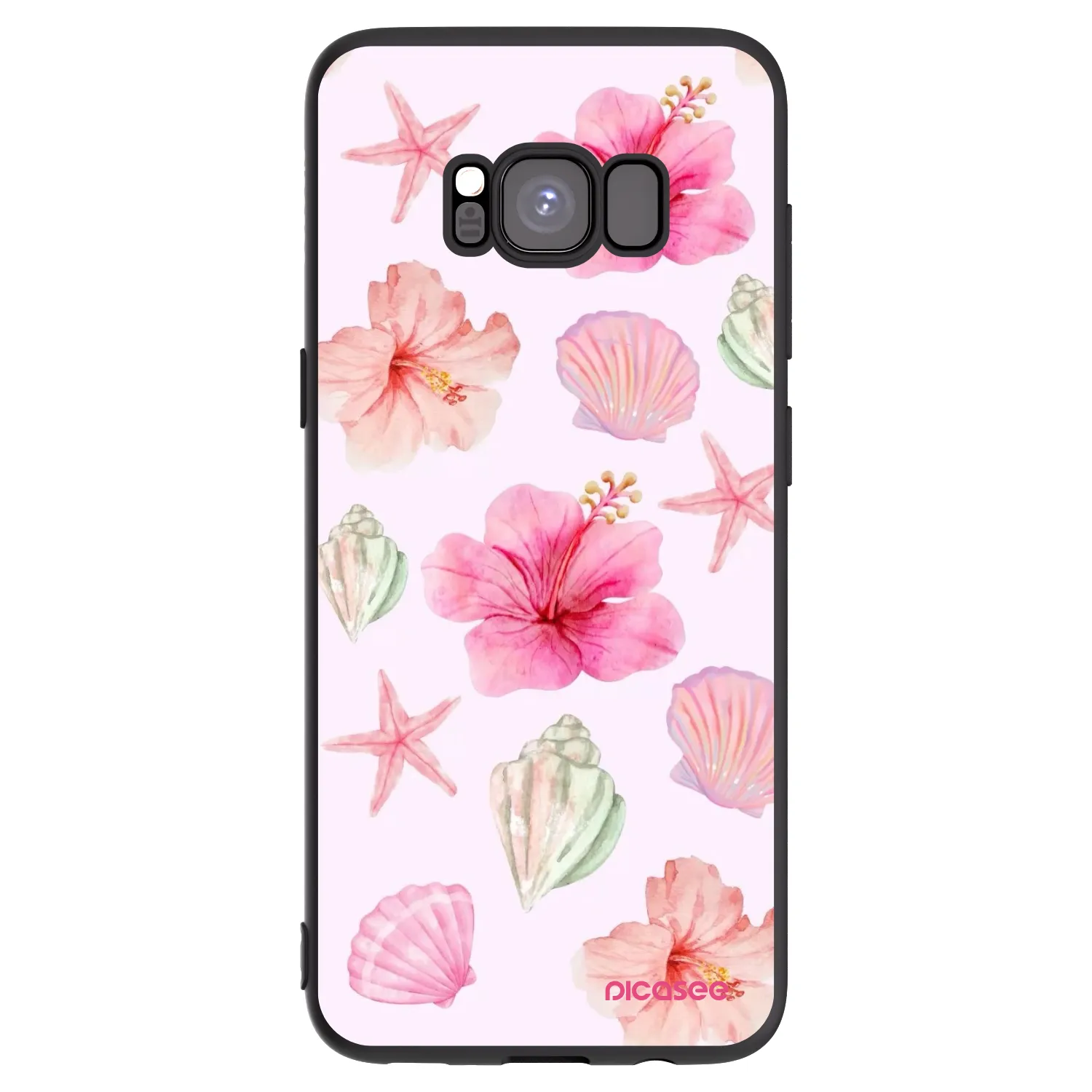 Picasee silikonowe czarne etui na Samsung Galaxy S8 G950F - Blush Lagoon