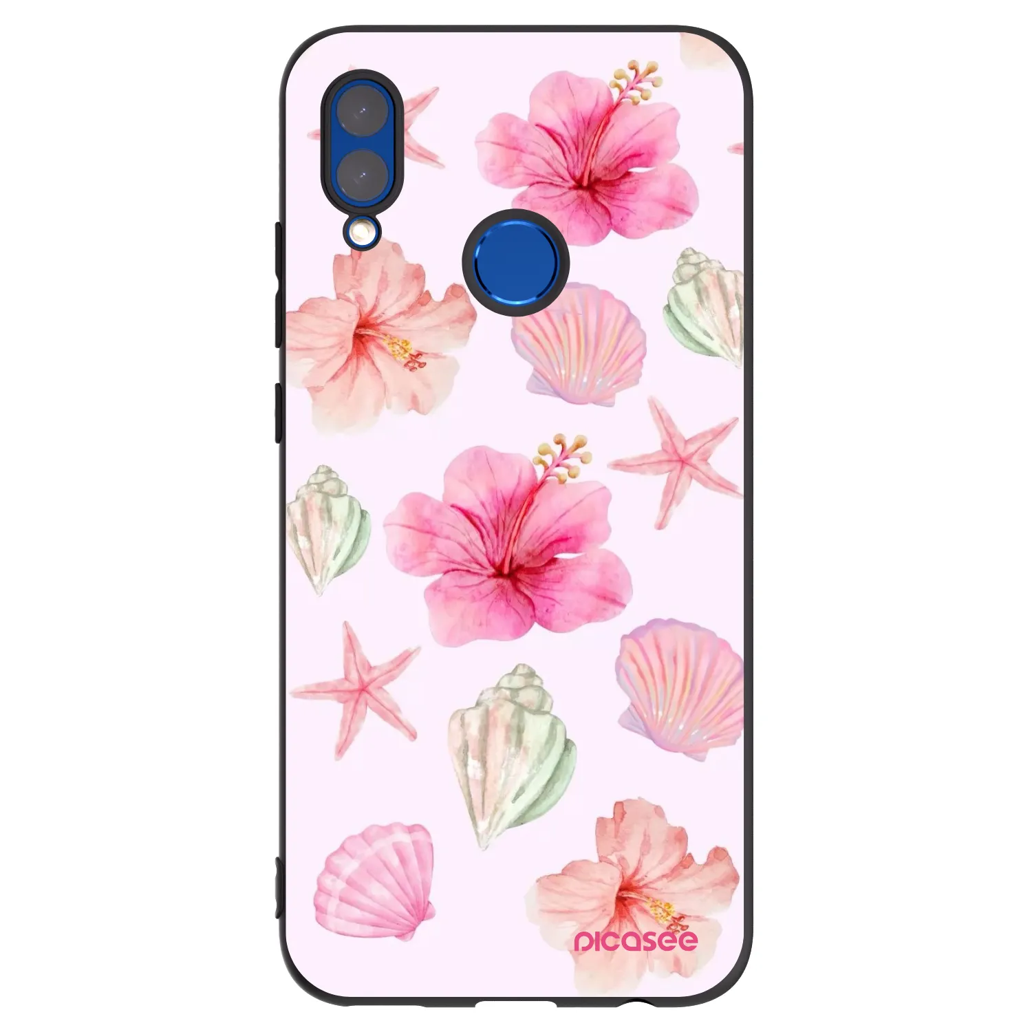 Picasee silikonowe czarne etui na Huawei P Smart 2019 - Blush Lagoon