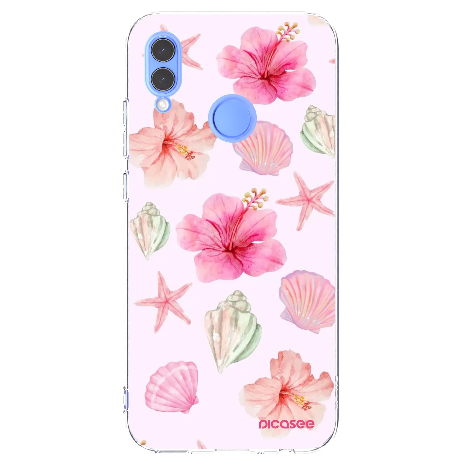Picasee silikonowe przeźroczyste etui na Honor 10 Lite - Blush Lagoon