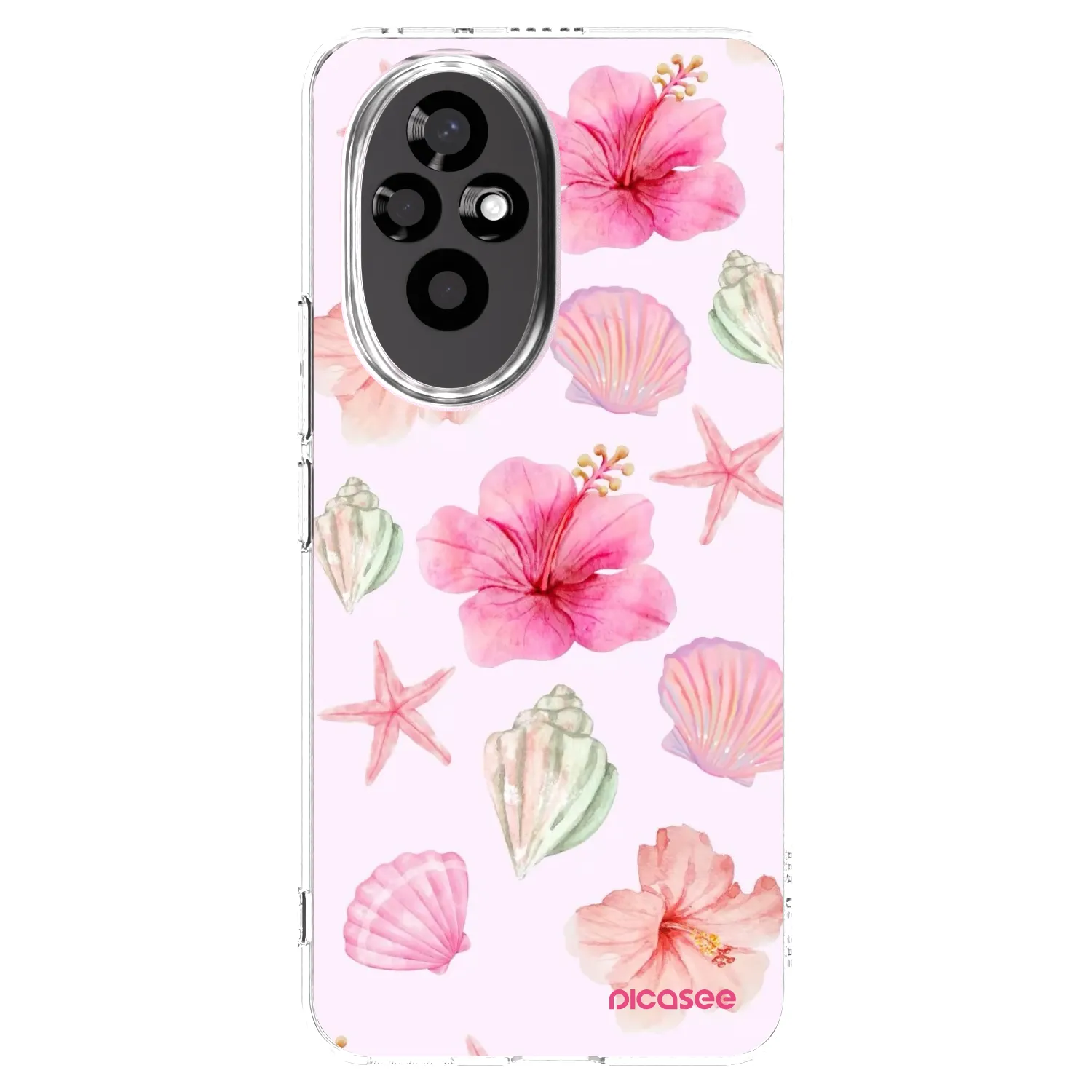 Picasee silikonowe przeźroczyste etui na Honor 200 Pro 5G - Blush Lagoon