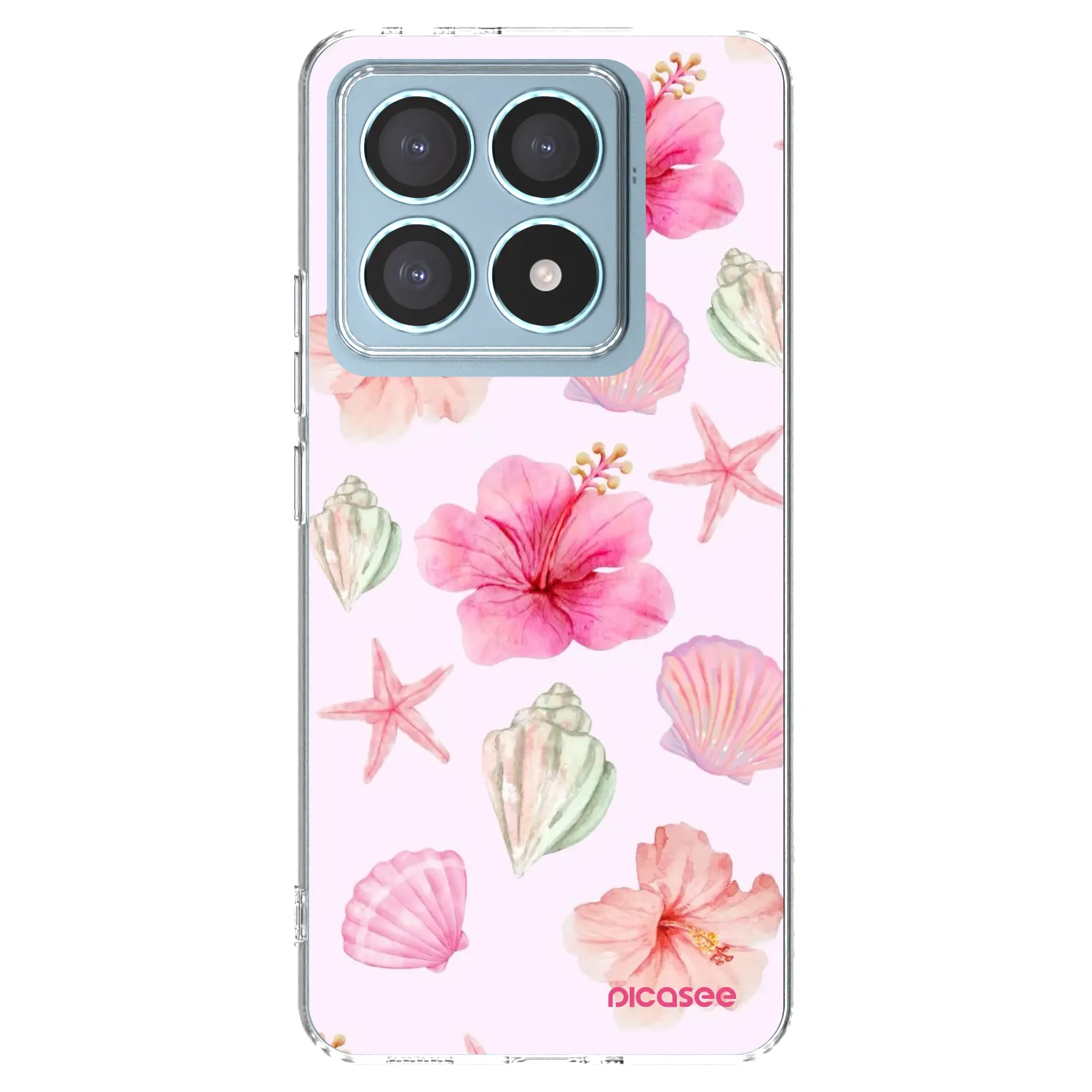 Picasee silikonowe przeźroczyste etui na Xiaomi 14T Pro - Blush Lagoon