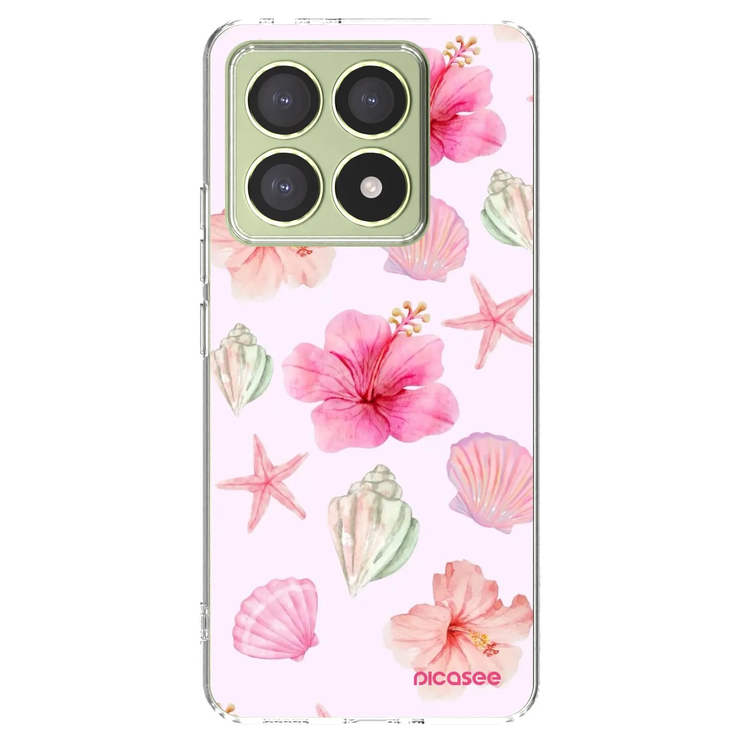 Picasee silikonowe przeźroczyste etui na Xiaomi 14T - Blush Lagoon