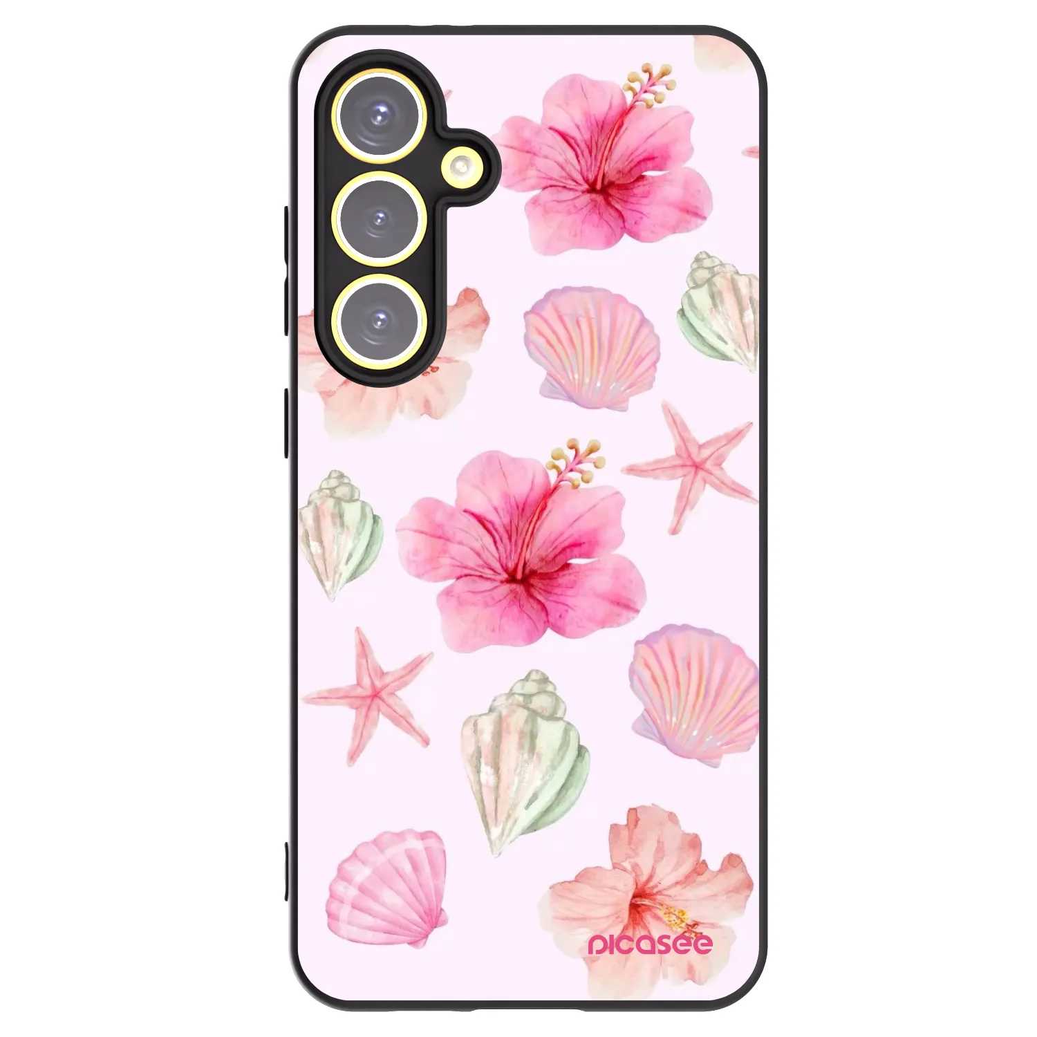 Picasee silikonowe czarne etui na Samsung Galaxy S24 FE S721B - Blush Lagoon