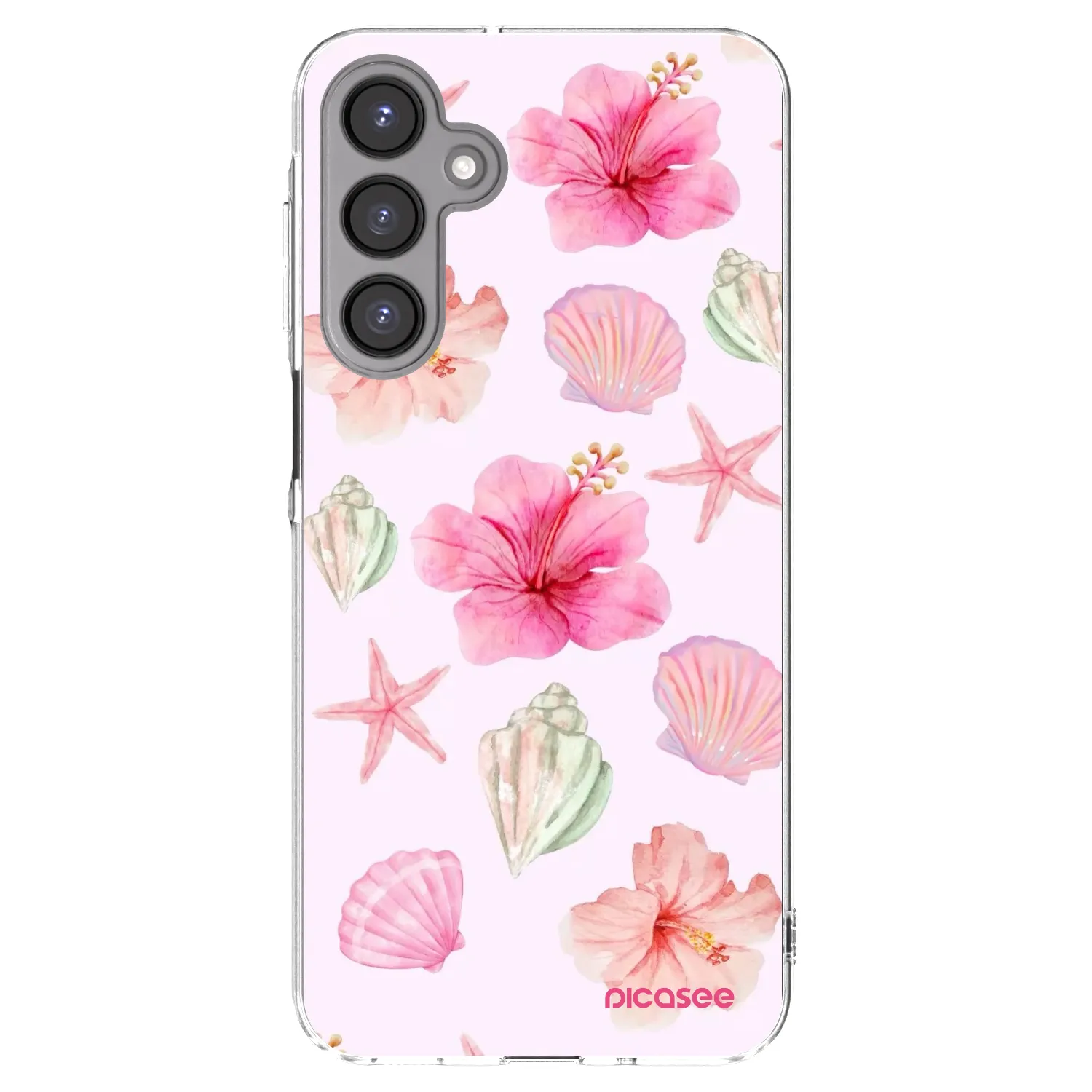 Picasee silikonowe przeźroczyste etui na Samsung Galaxy A16 5G - Blush Lagoon