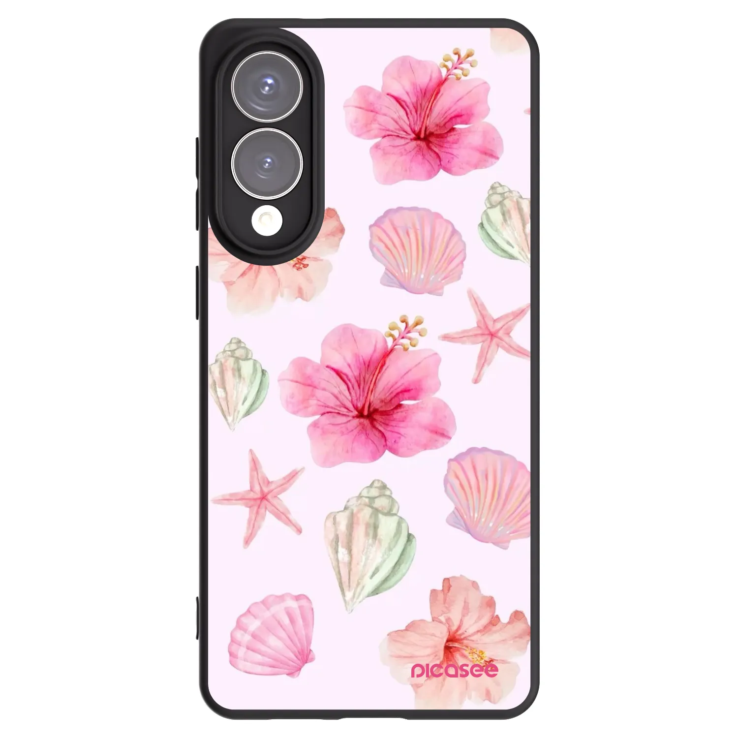 Picasee silikonowe czarne etui na Samsung Galaxy S25 Edge 5G - Blush Lagoon