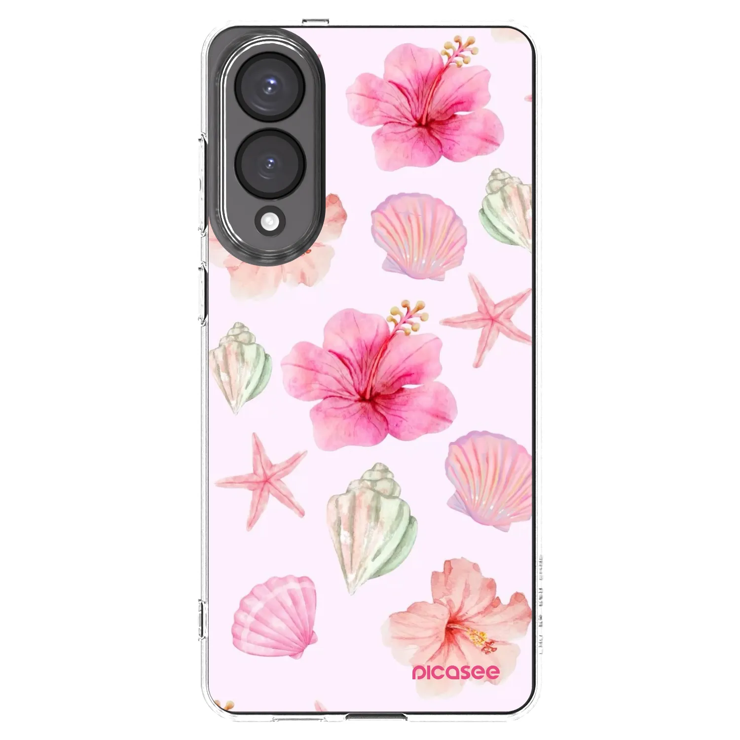 Picasee silikonowe przeźroczyste etui na Samsung Galaxy S25 Edge 5G - Blush Lagoon