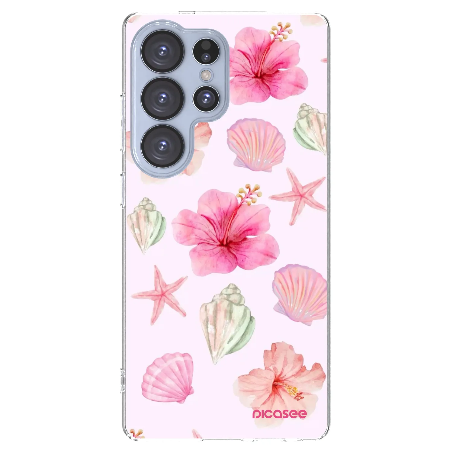 Picasee silikonowe przeźroczyste etui na Samsung Galaxy S25 Ultra 5G - Blush Lagoon