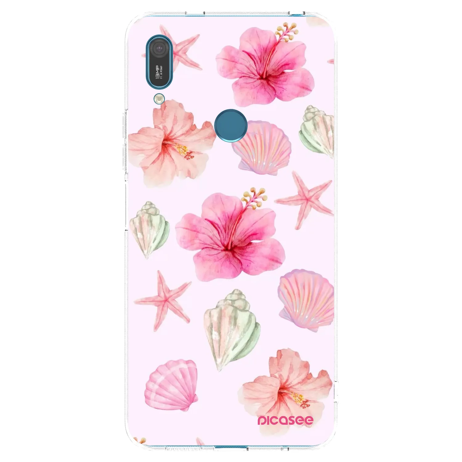 Picasee silikonowe przeźroczyste etui na Huawei Y7 2019 - Blush Lagoon