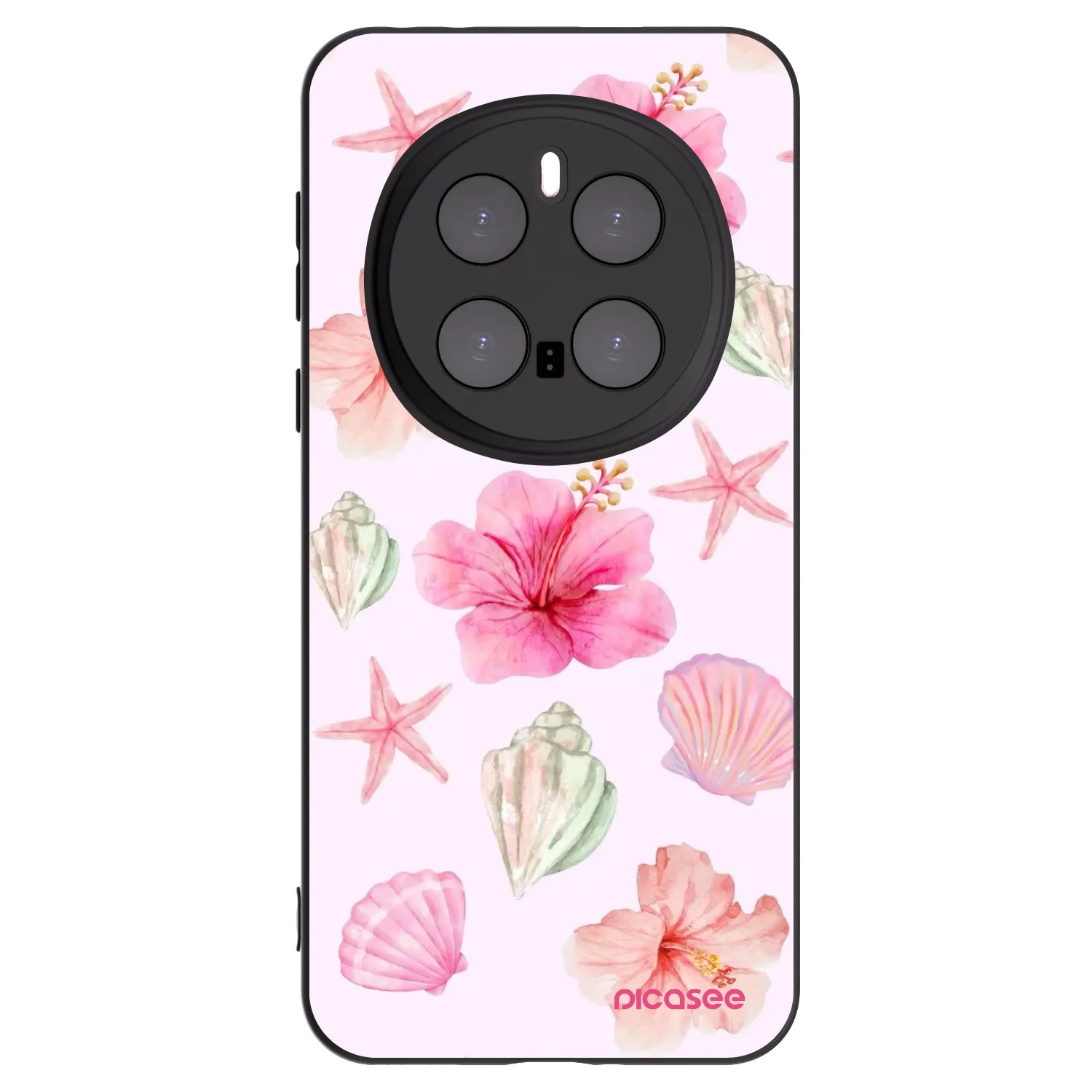Picasee silikonowe czarne etui na Honor Magic7 Pro 5G - Blush Lagoon
