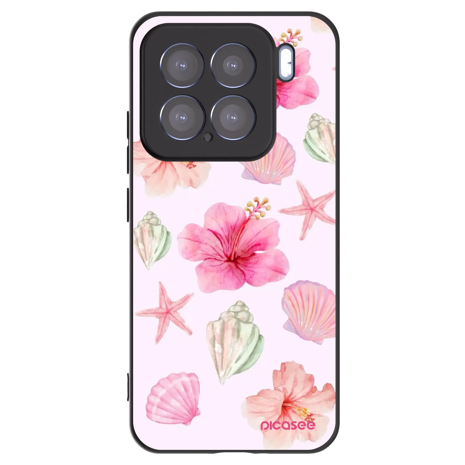 Picasee silikonowe czarne etui na Xiaomi 15 - Blush Lagoon