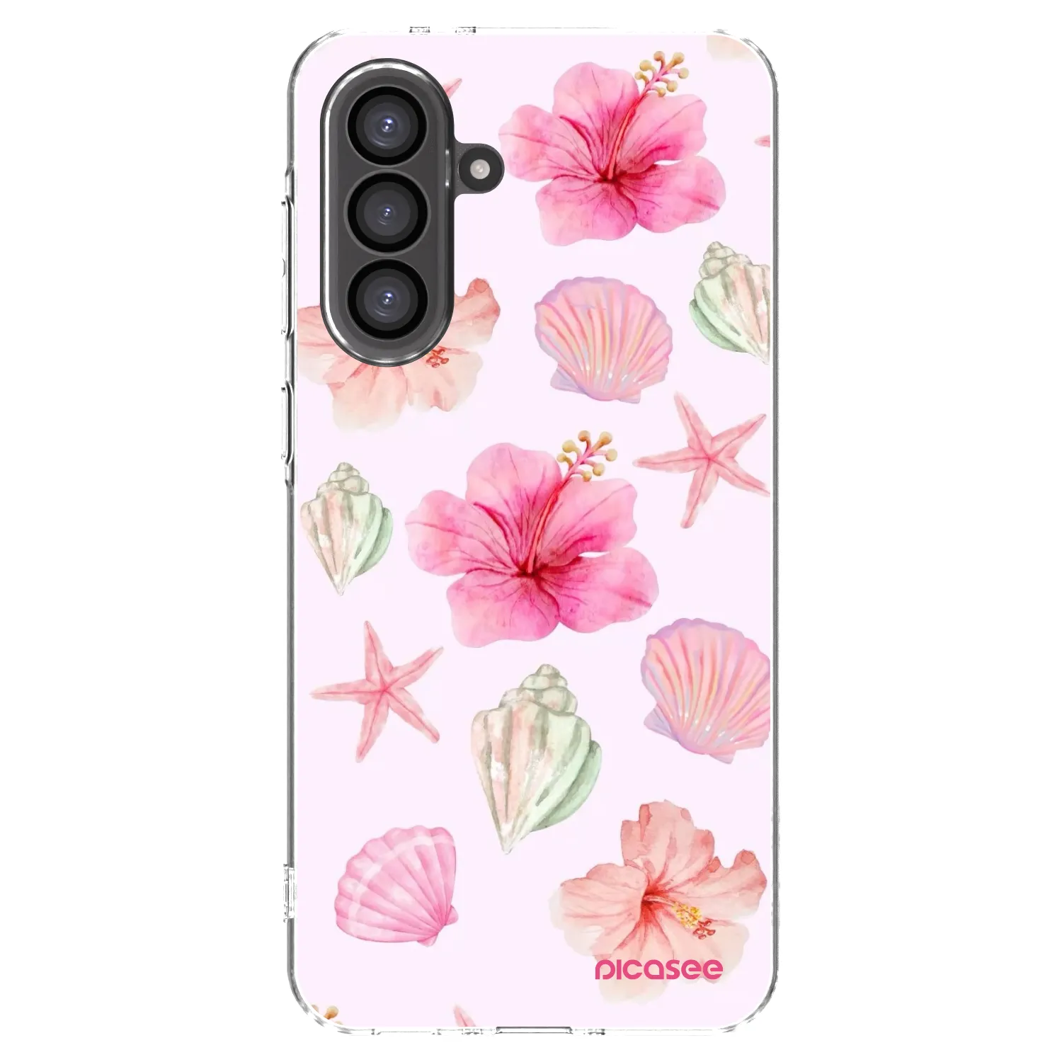 Picasee silikonowe przeźroczyste etui na Samsung Galaxy A56 5G A566B - Blush Lagoon