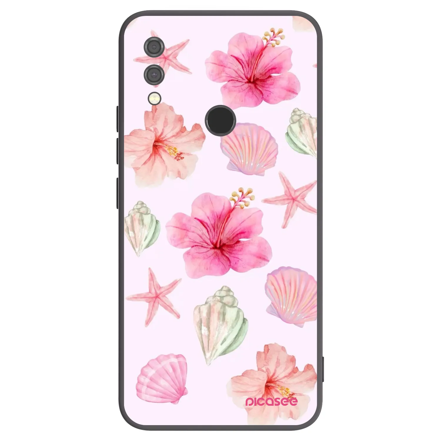 Picasee silikonowe czarne etui na Xiaomi Redmi Note 7 - Blush Lagoon