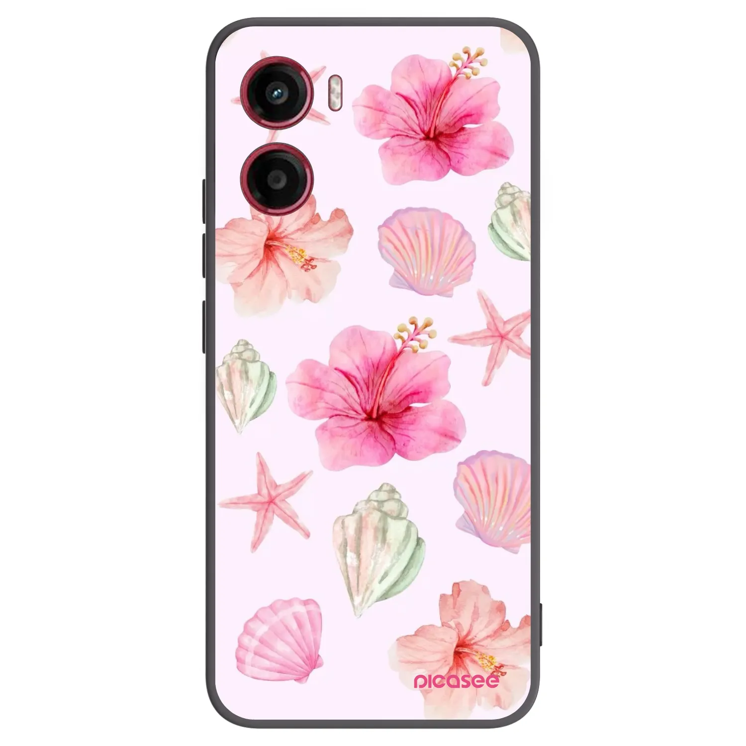 Picasee silikonowe czarne etui na Motorola Moto G05 - Blush Lagoon