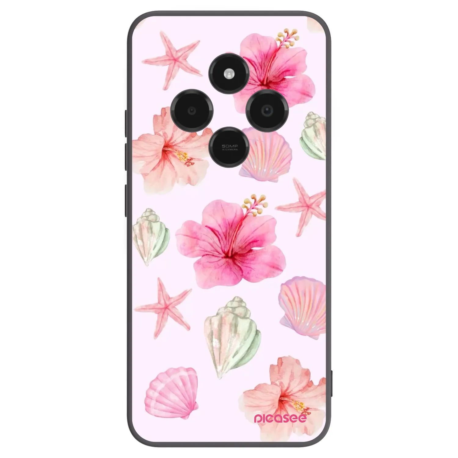 Picasee silikonowe czarne etui na Xiaomi Poco C75 - Blush Lagoon