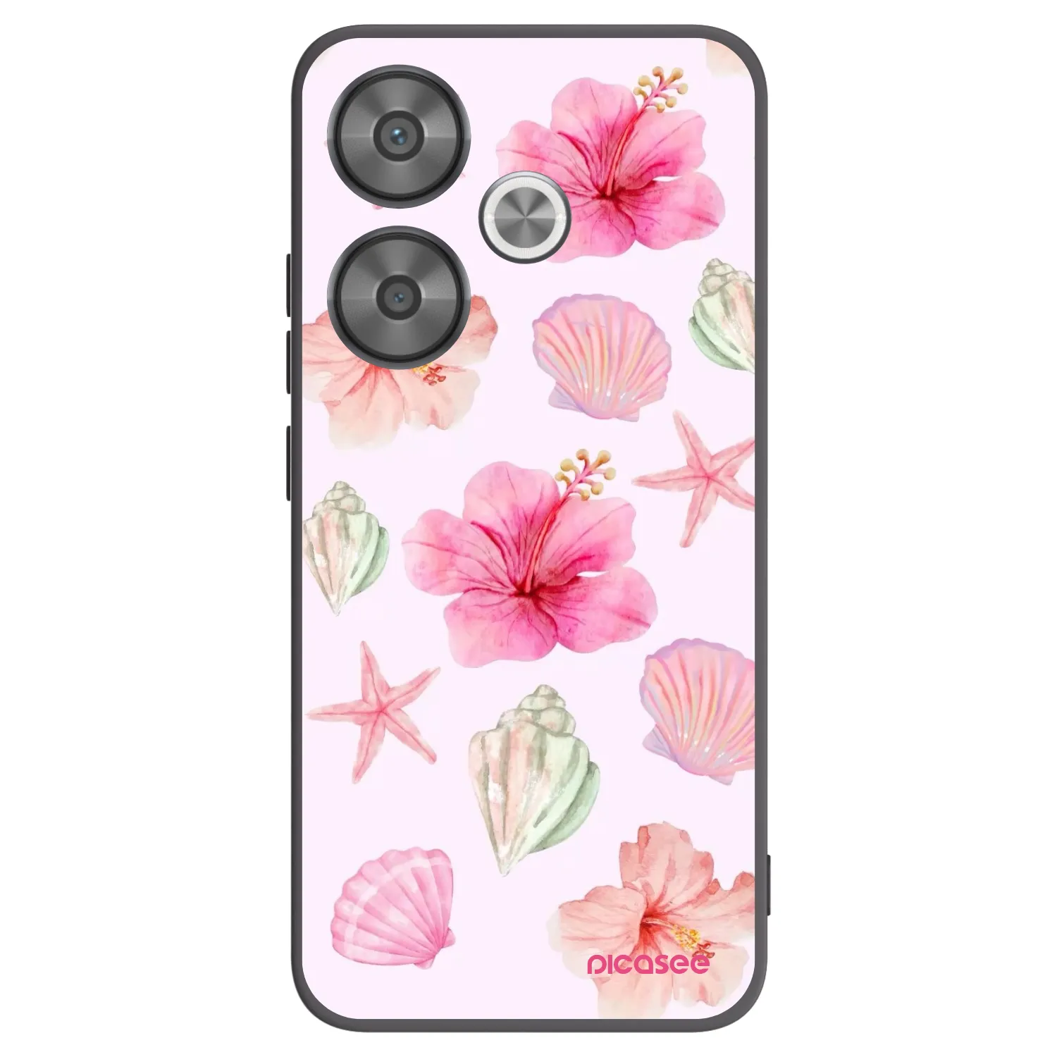 Picasee silikonowe czarne etui na Xiaomi Poco F6 - Blush Lagoon